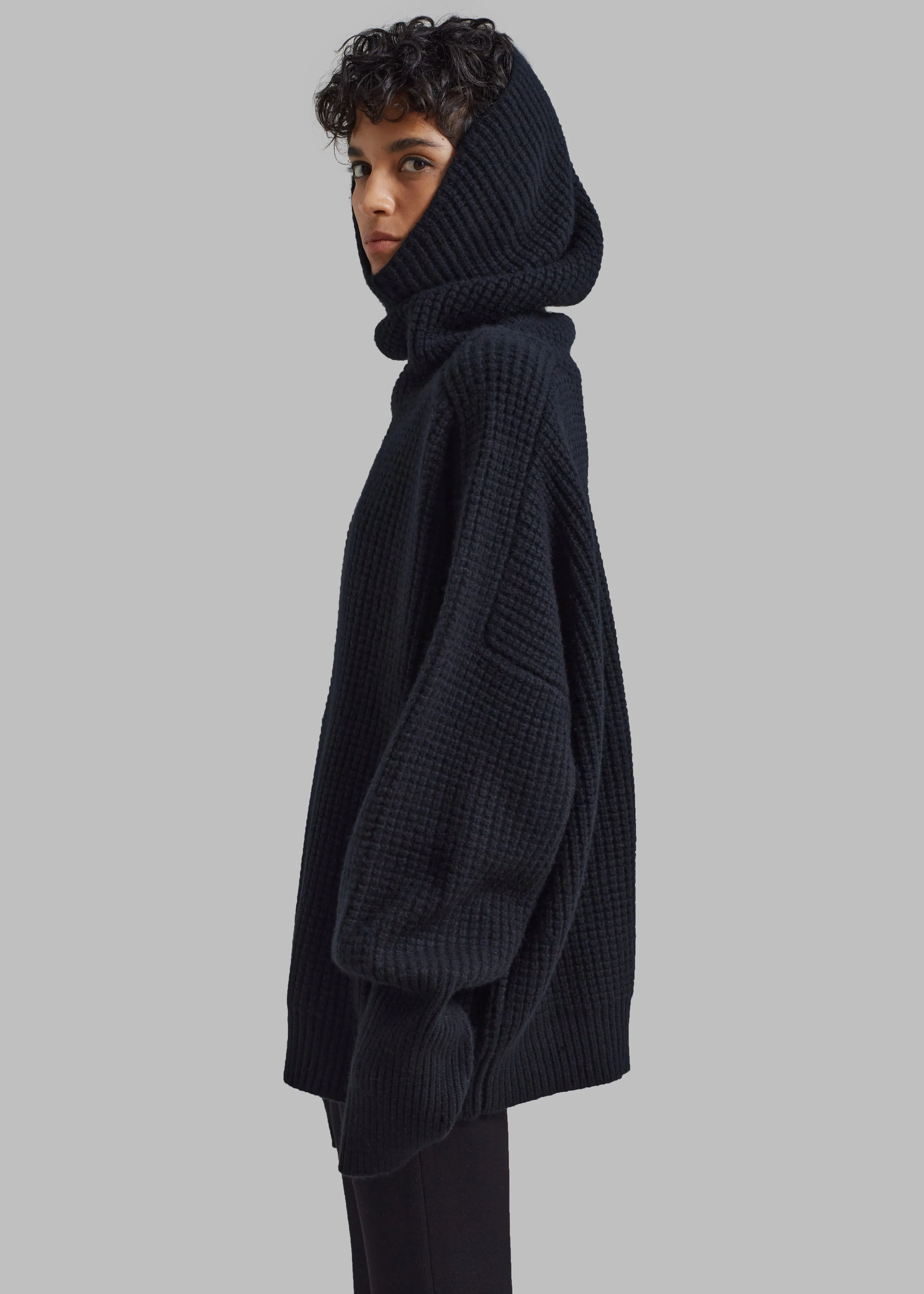 Bex Wool Hooded Turtleneck - Black sold by Frankie Shop product image thumbnail 4