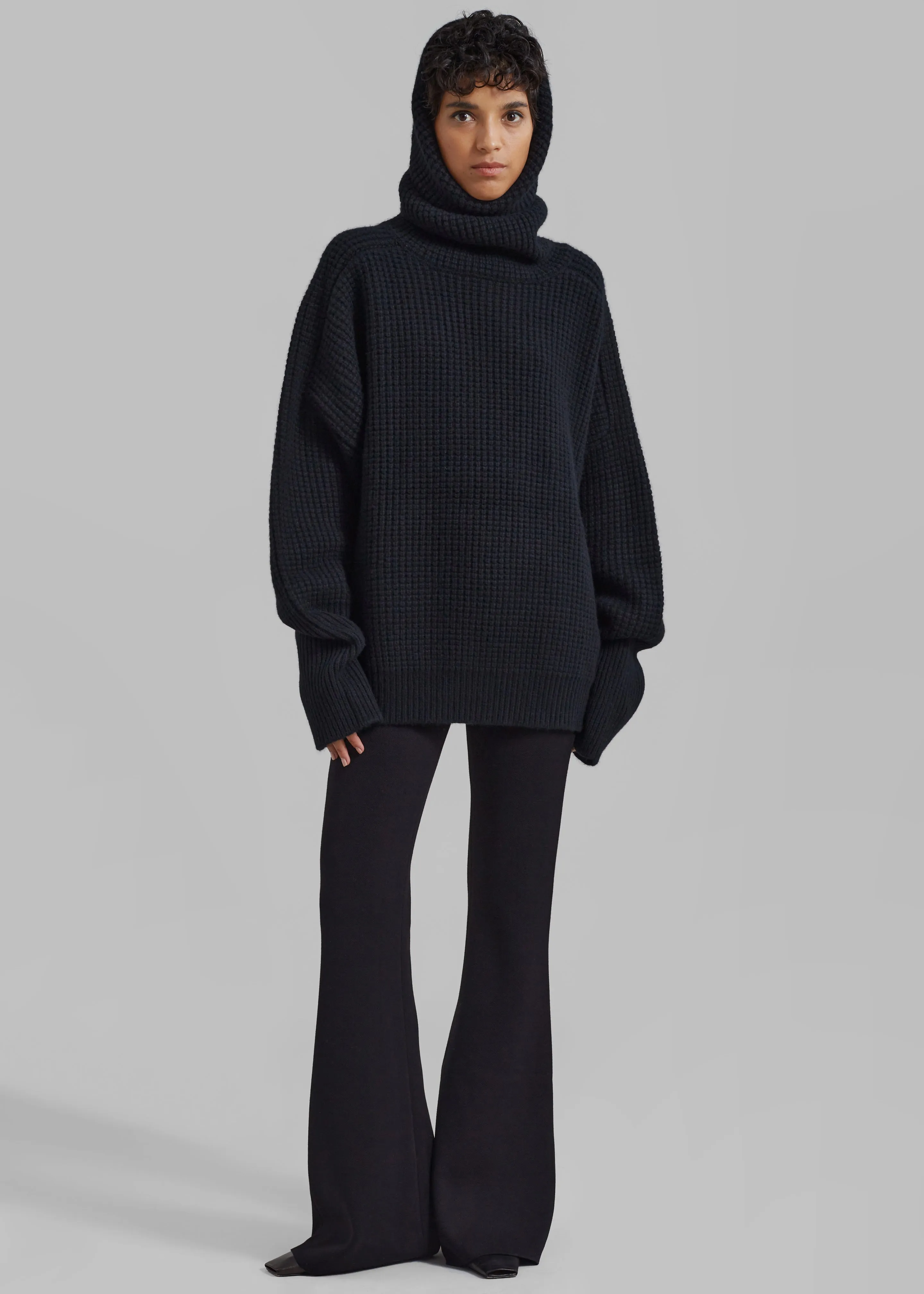 Bex Wool Hooded Turtleneck - Black sold by Frankie Shop product image thumbnail 5
