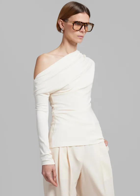 Esse Studios Fila Twist Top - Crema made by Frankie Shop