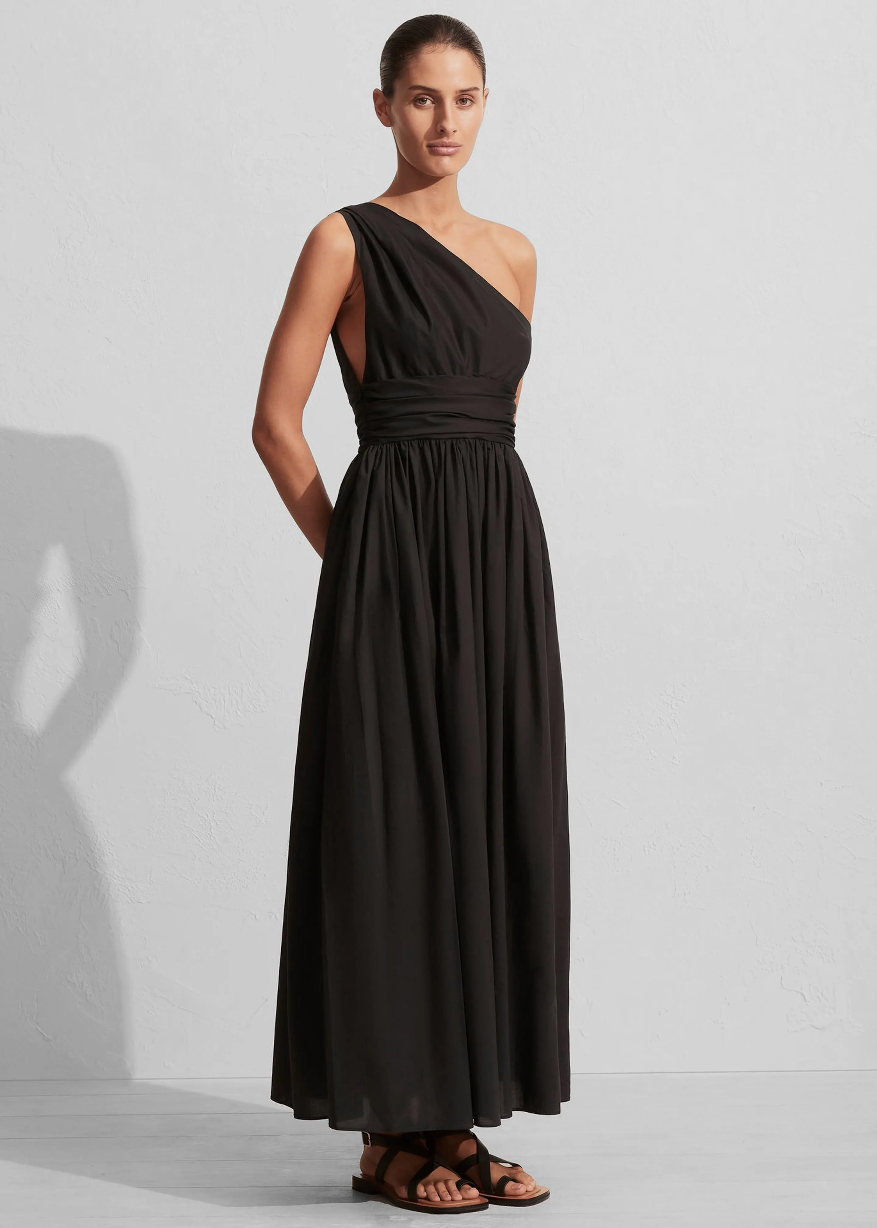 Matteau Gathered One Shoulder Dress - Black sold by Frankie Shop product image thumbnail 3