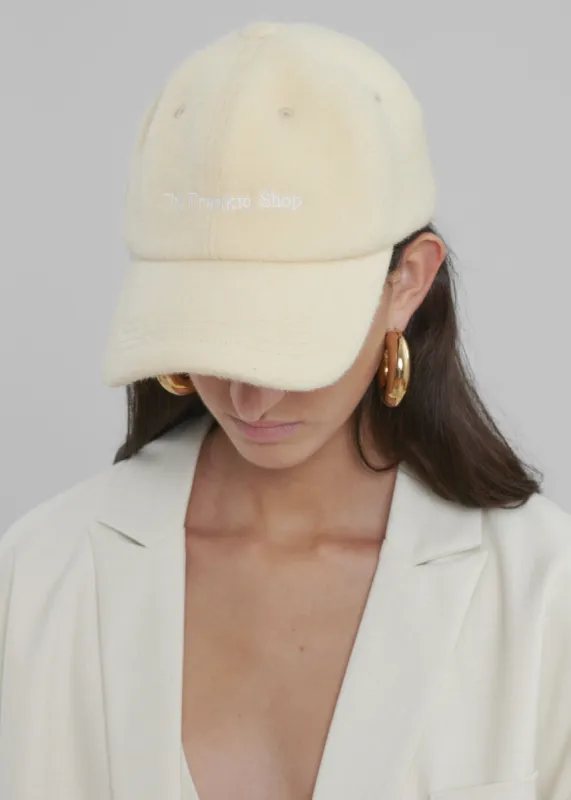 Frankie Wool Baseball Cap - Pale Yellow sold by Frankie Shop