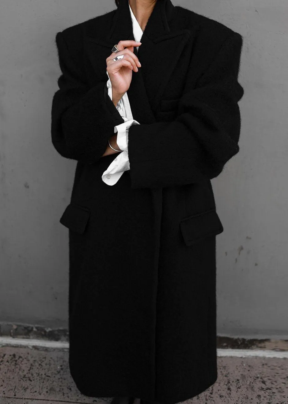 John Oversized Coat - Black sold by Frankie Shop product image thumbnail 2
