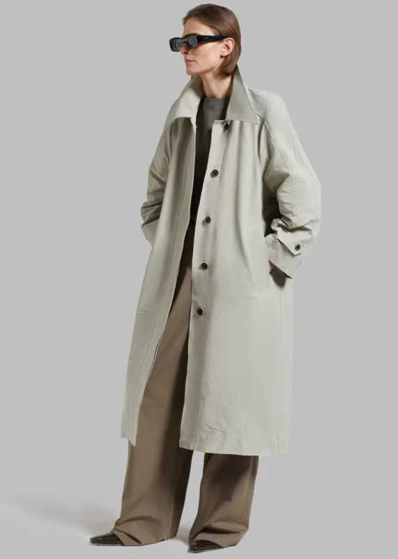 Tal Trench Coat - Pale Khaki made by Frankie Shop