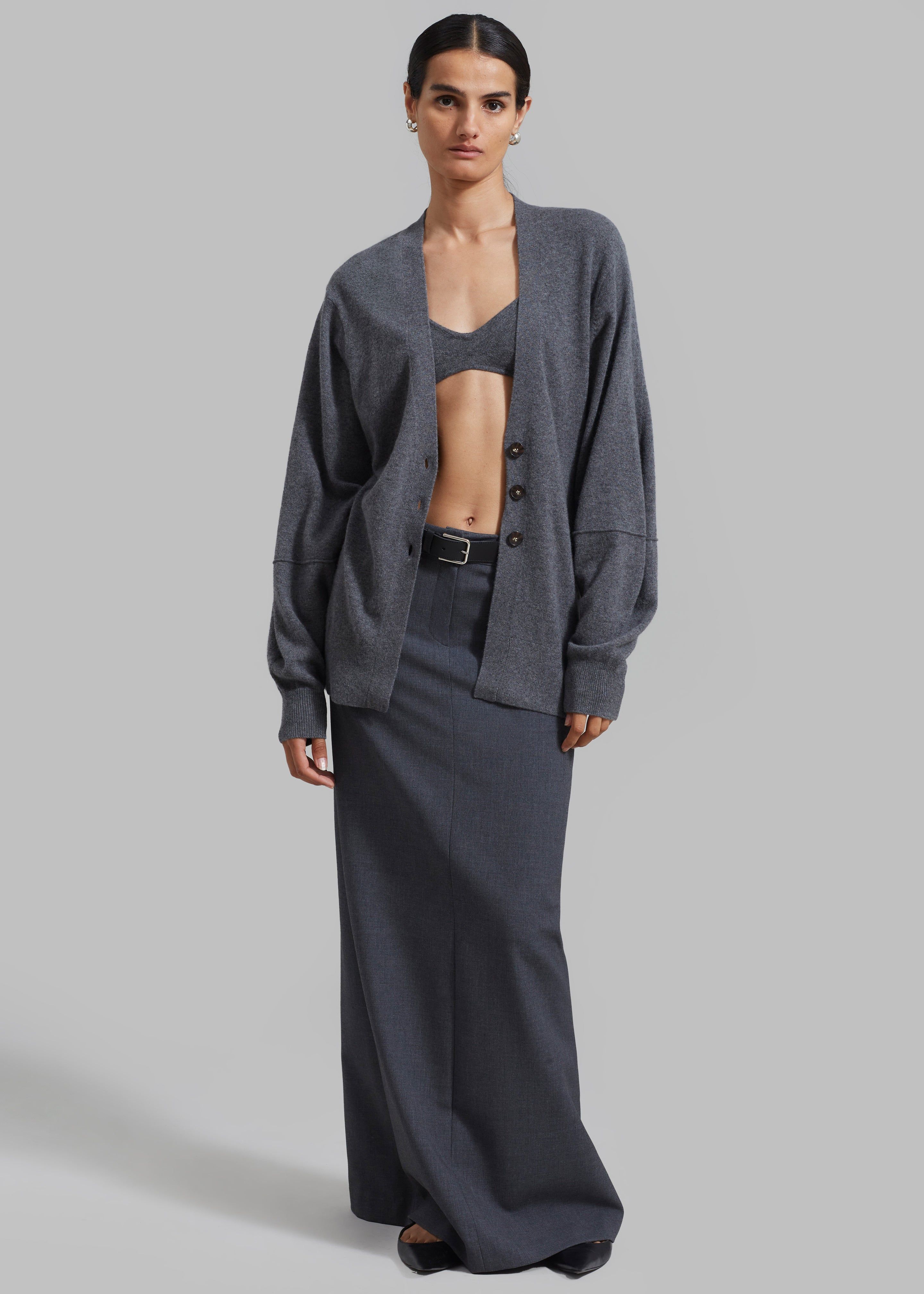 The Garment Como Sleeve Cardigan - Grey Melange sold by Frankie Shop product image thumbnail 4