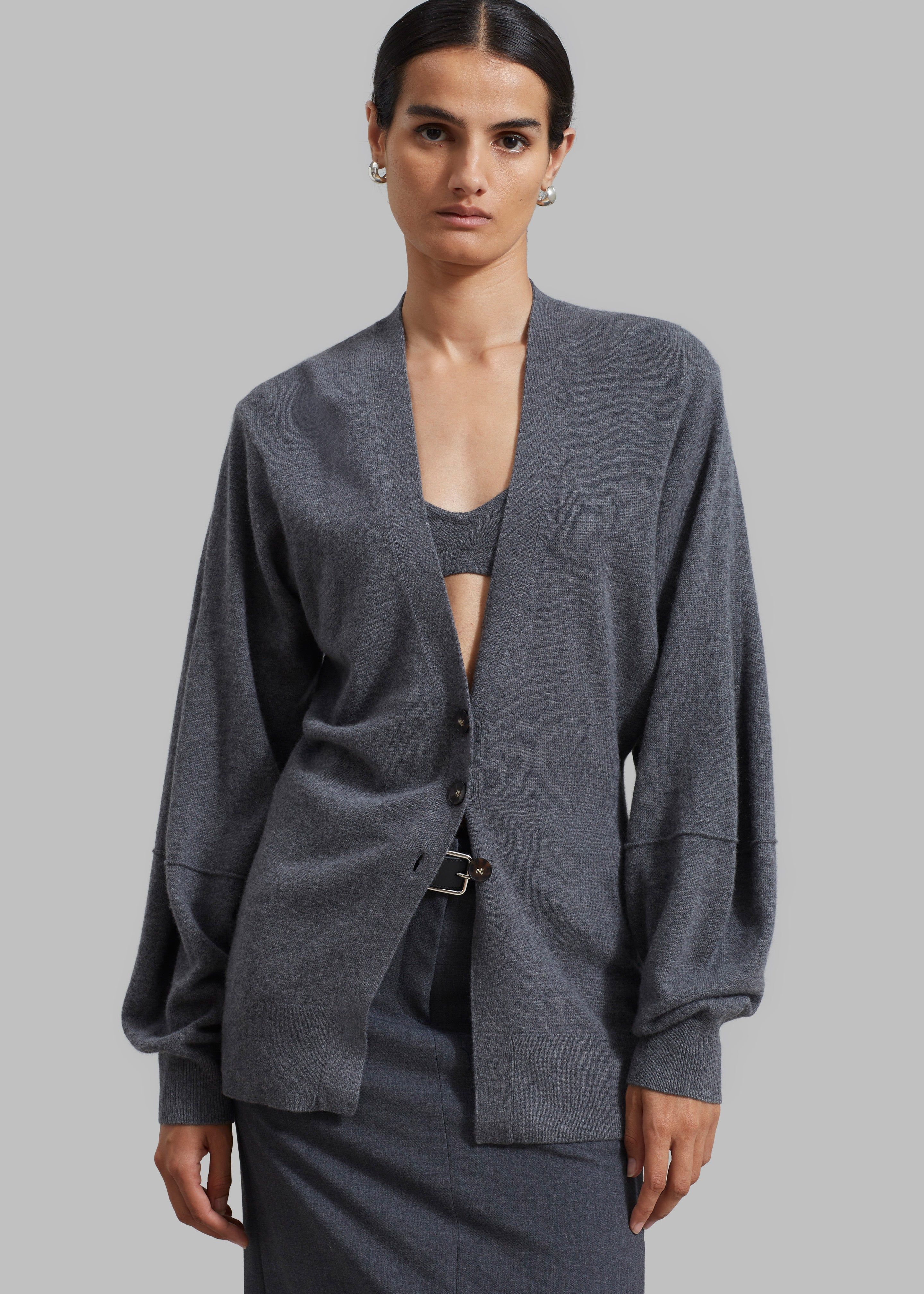 The Garment Como Sleeve Cardigan - Grey Melange sold by Frankie Shop product image thumbnail 2