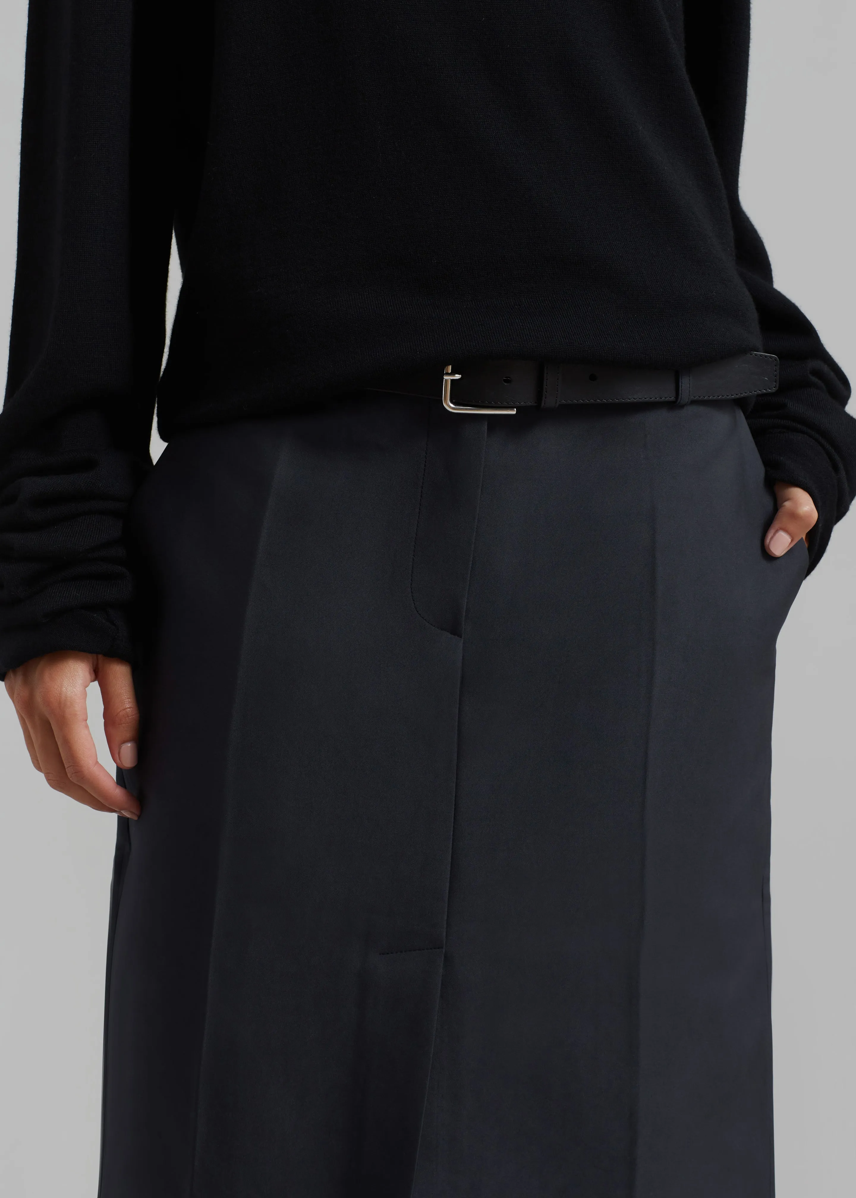 Carley Long Skirt - Charcoal sold by Frankie Shop product image thumbnail 4