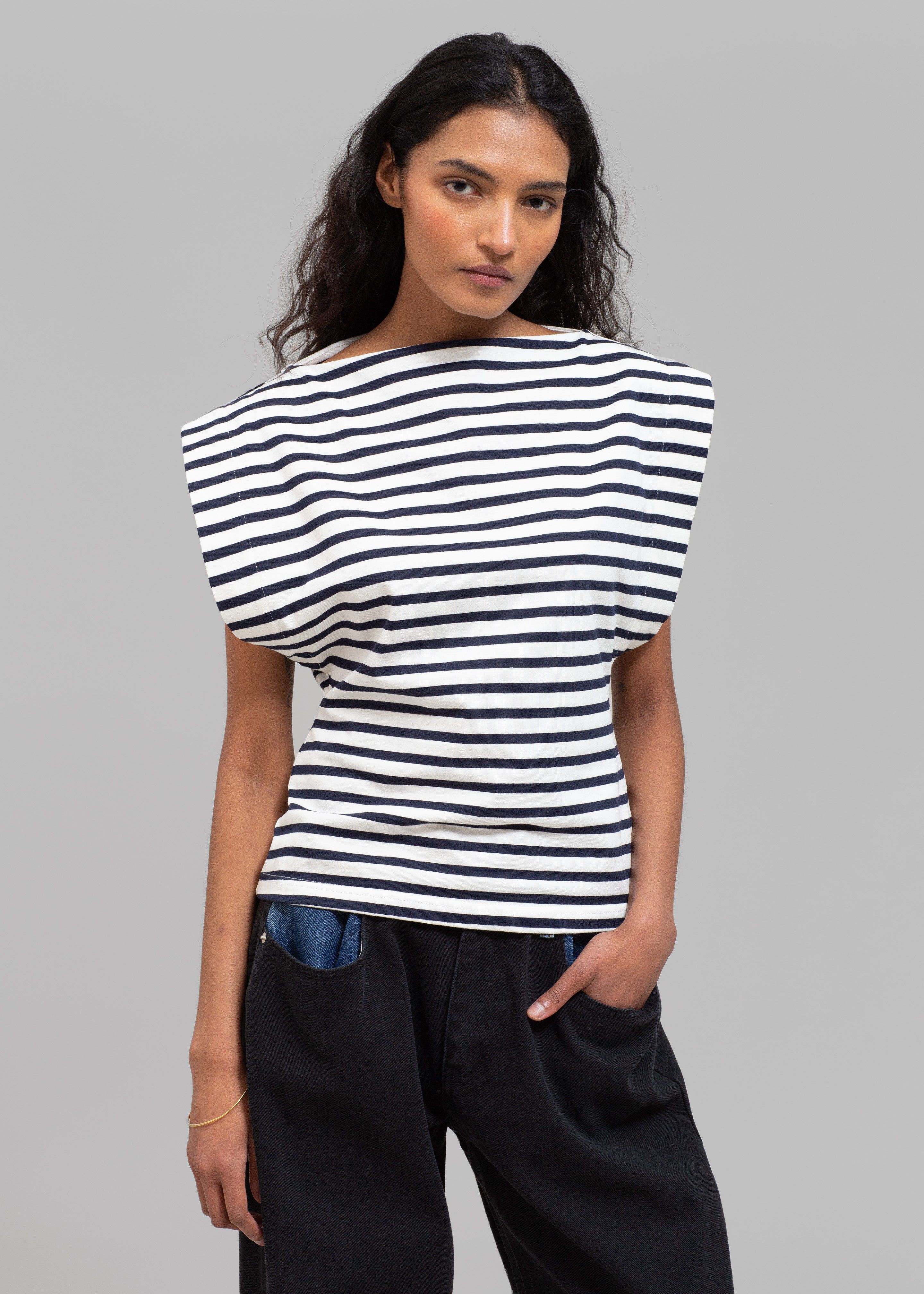 Matteau Boat Neck Tee - Navy/White sold by Frankie Shop product image thumbnail 2