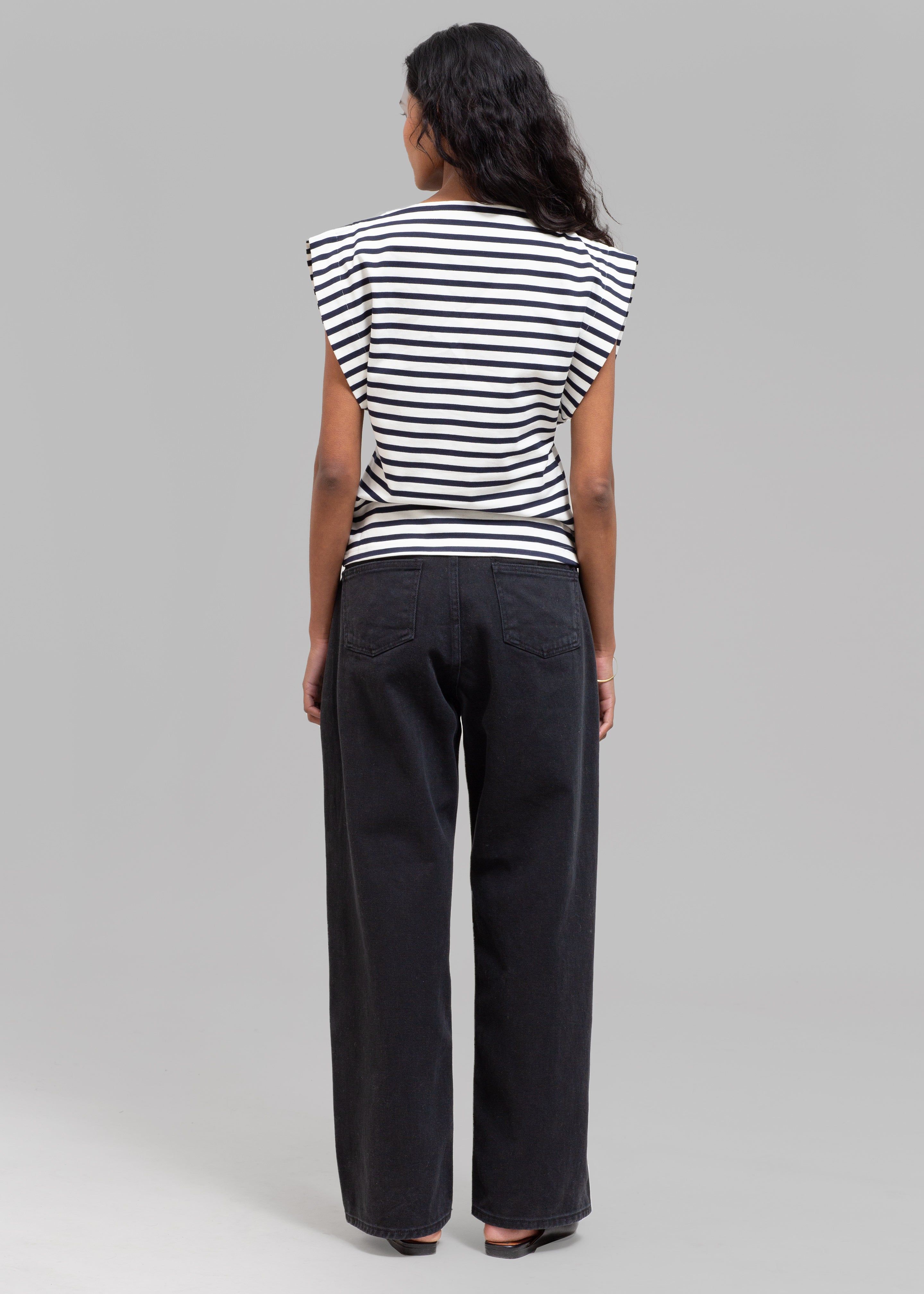 Matteau Boat Neck Tee - Navy/White sold by Frankie Shop product image thumbnail 5