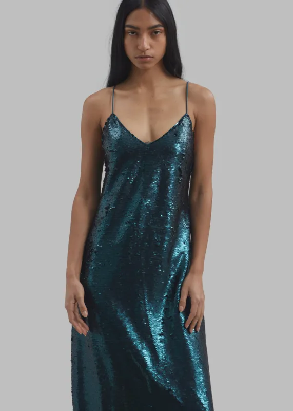 Samsøe Samsøe Sally Dress - Atlantic Deep made by Frankie Shop