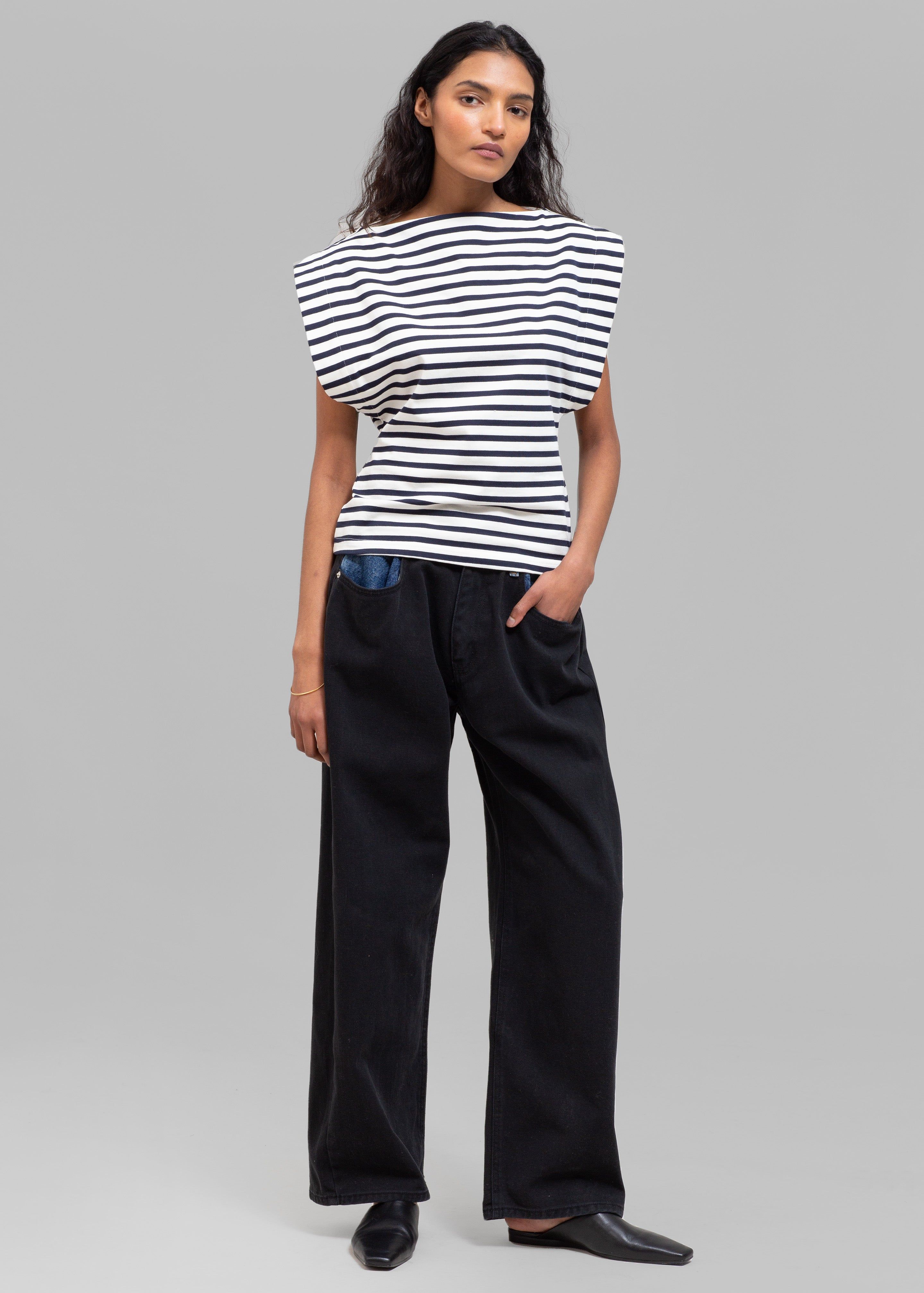 Matteau Boat Neck Tee - Navy/White sold by Frankie Shop product image thumbnail 4