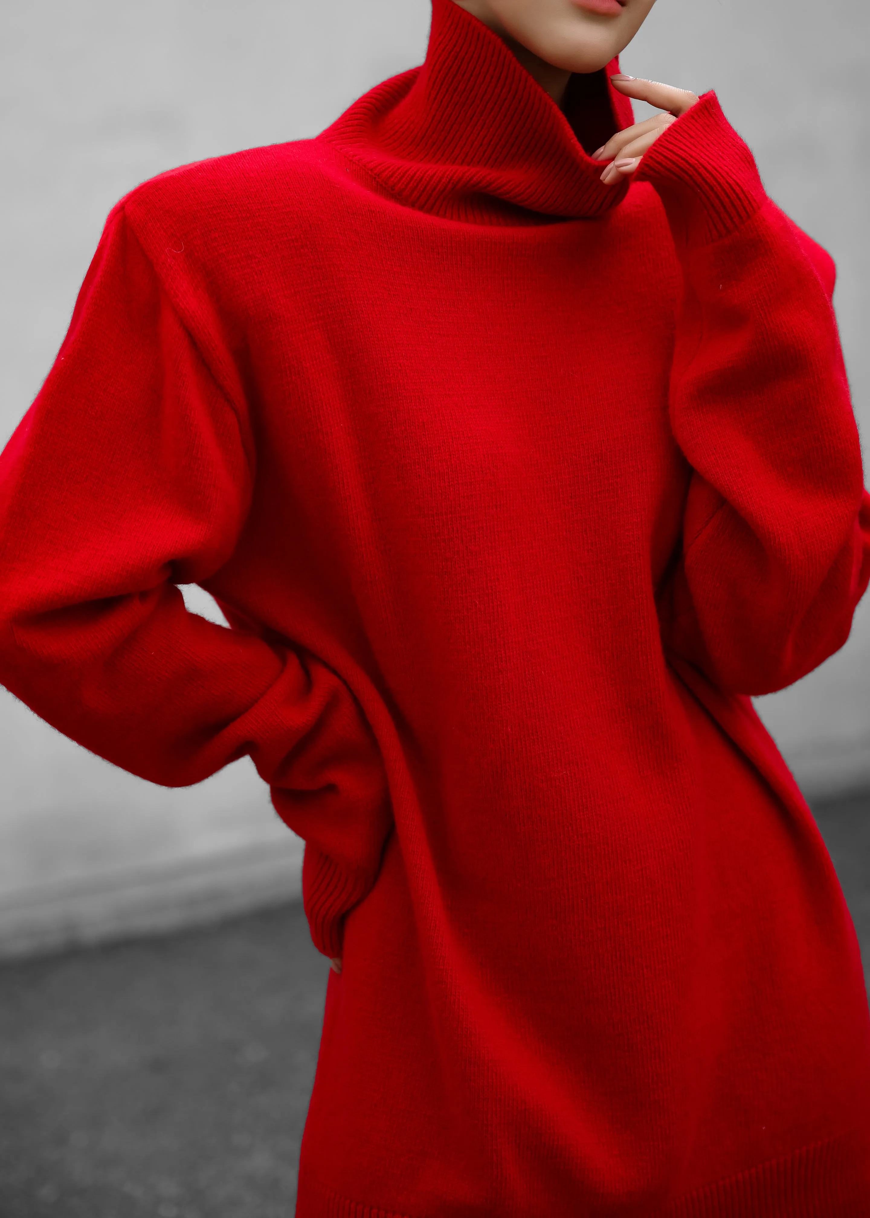 Emilia Mini Padded Sweater Dress - Red sold by Frankie Shop product image thumbnail 2