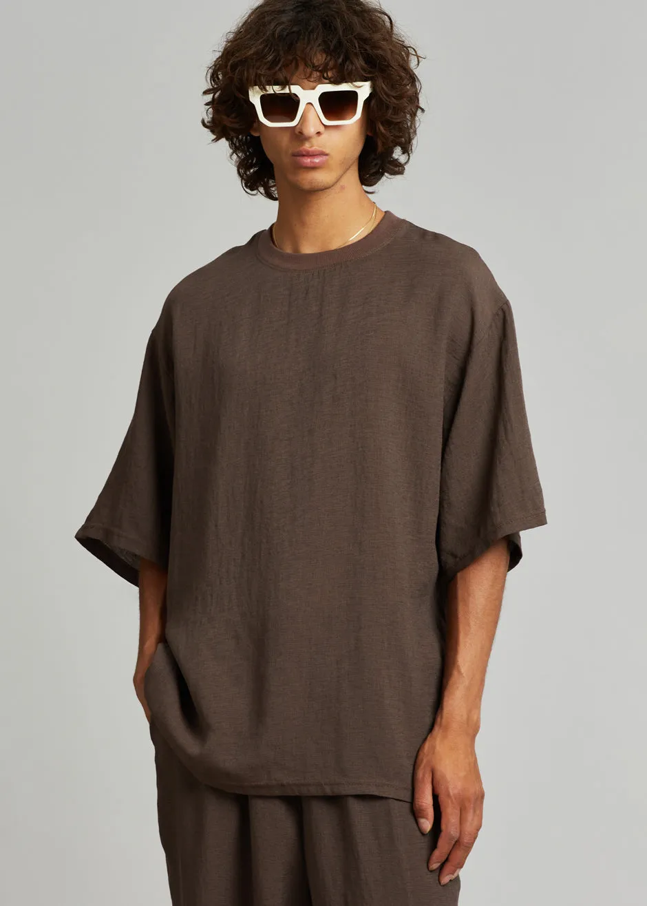 Brax Tee - Brown sold by Frankie Shop product image thumbnail 2