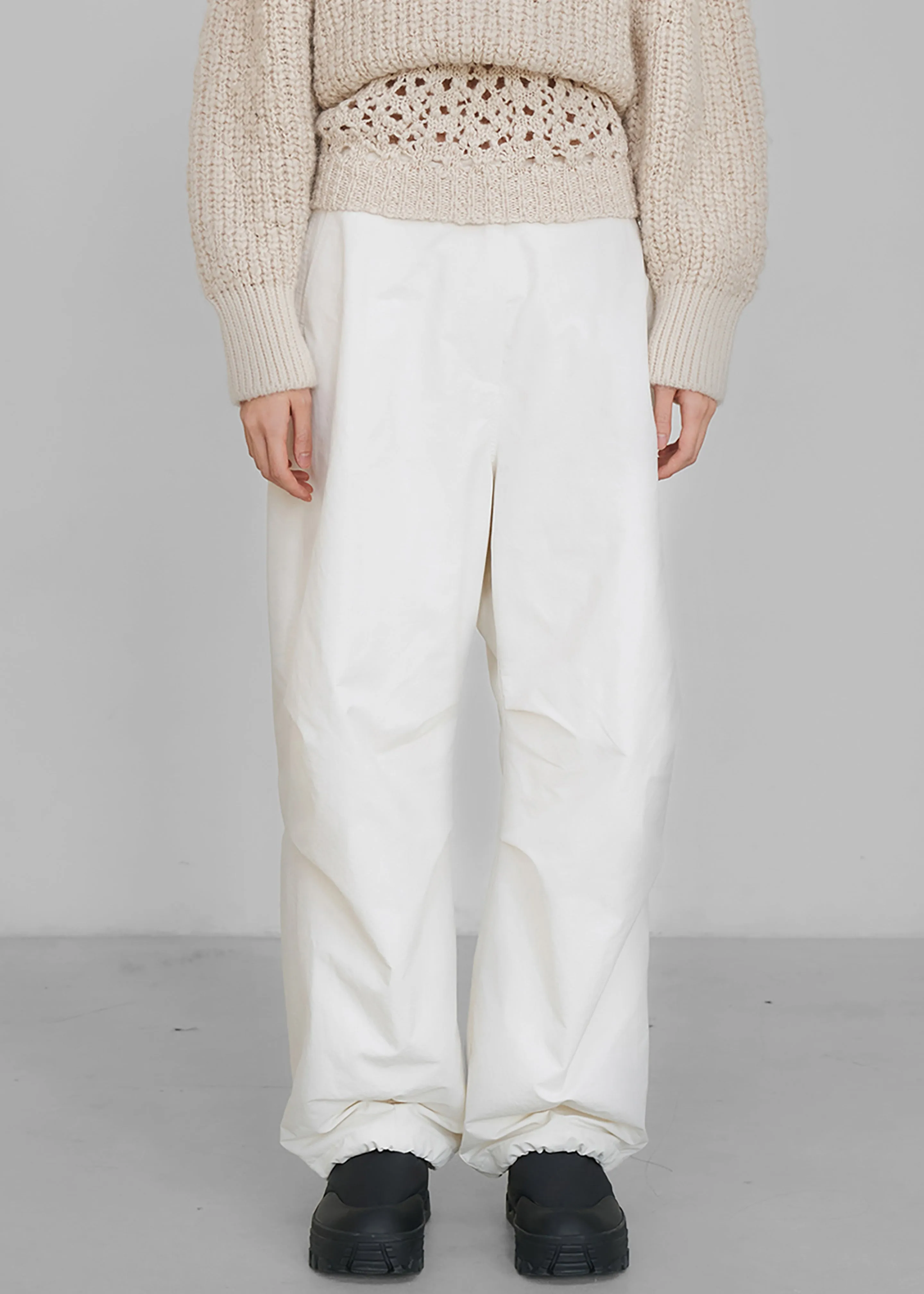 Amomento Cotton Fatigue Pants - Ecru sold by Frankie Shop product image thumbnail 4