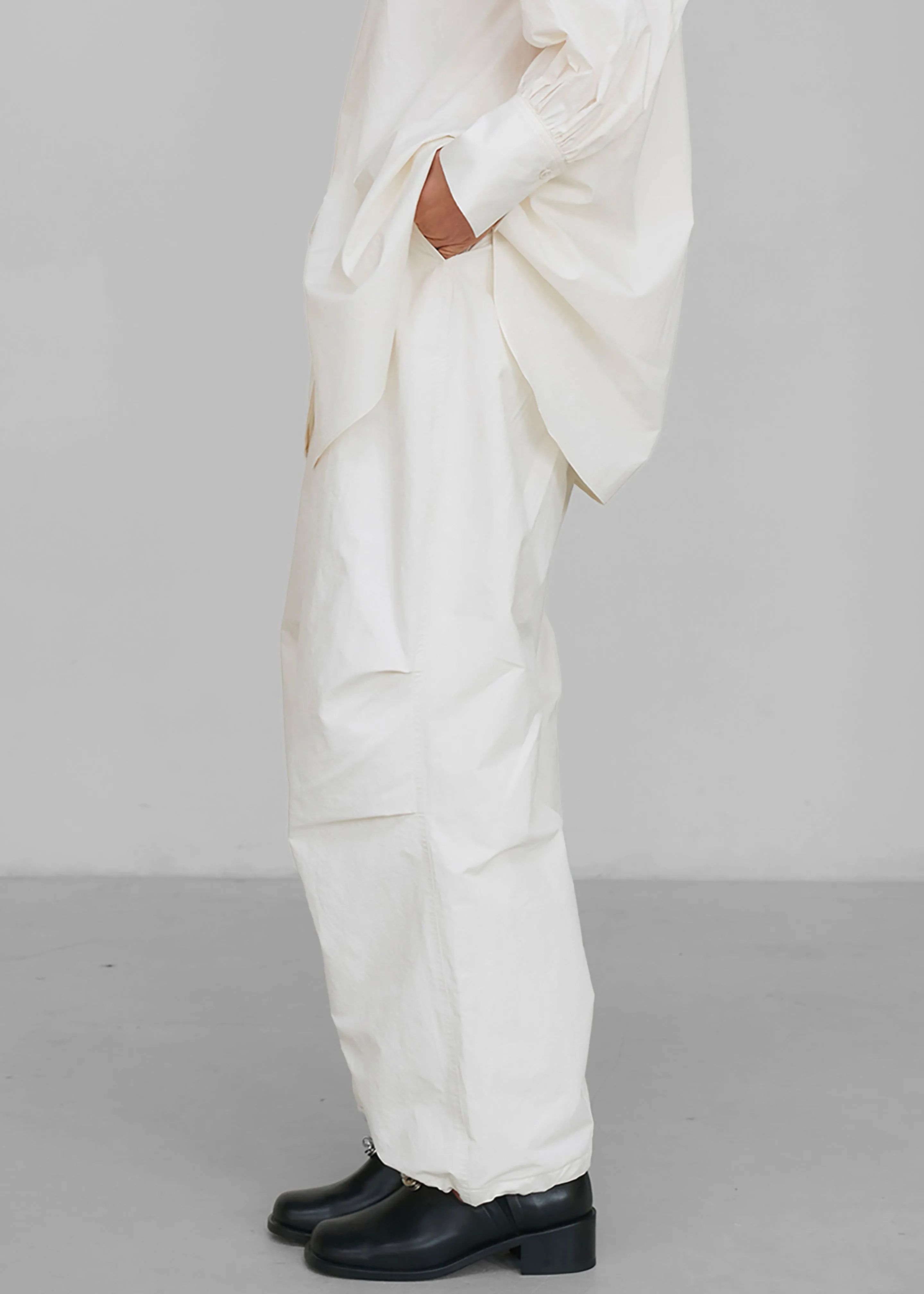 Amomento Cotton Fatigue Pants - Ecru sold by Frankie Shop product image thumbnail 2