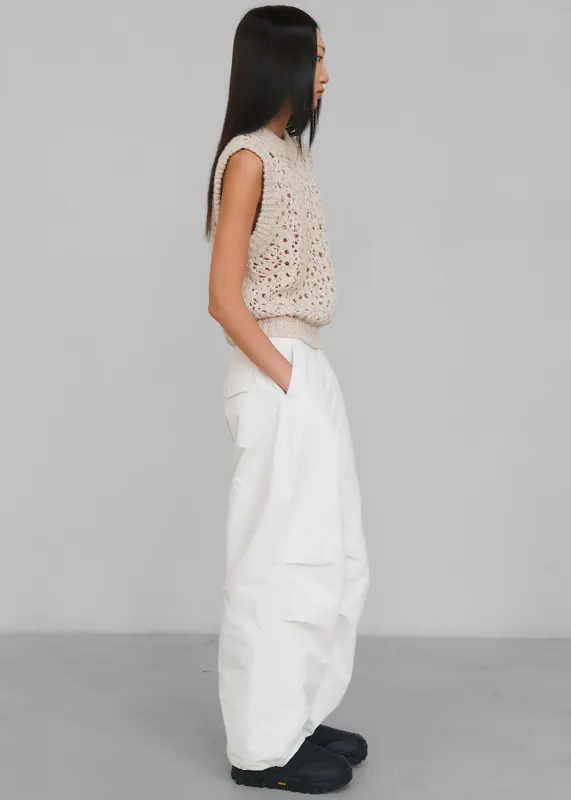 Amomento Cotton Fatigue Pants - Ecru sold by Frankie Shop