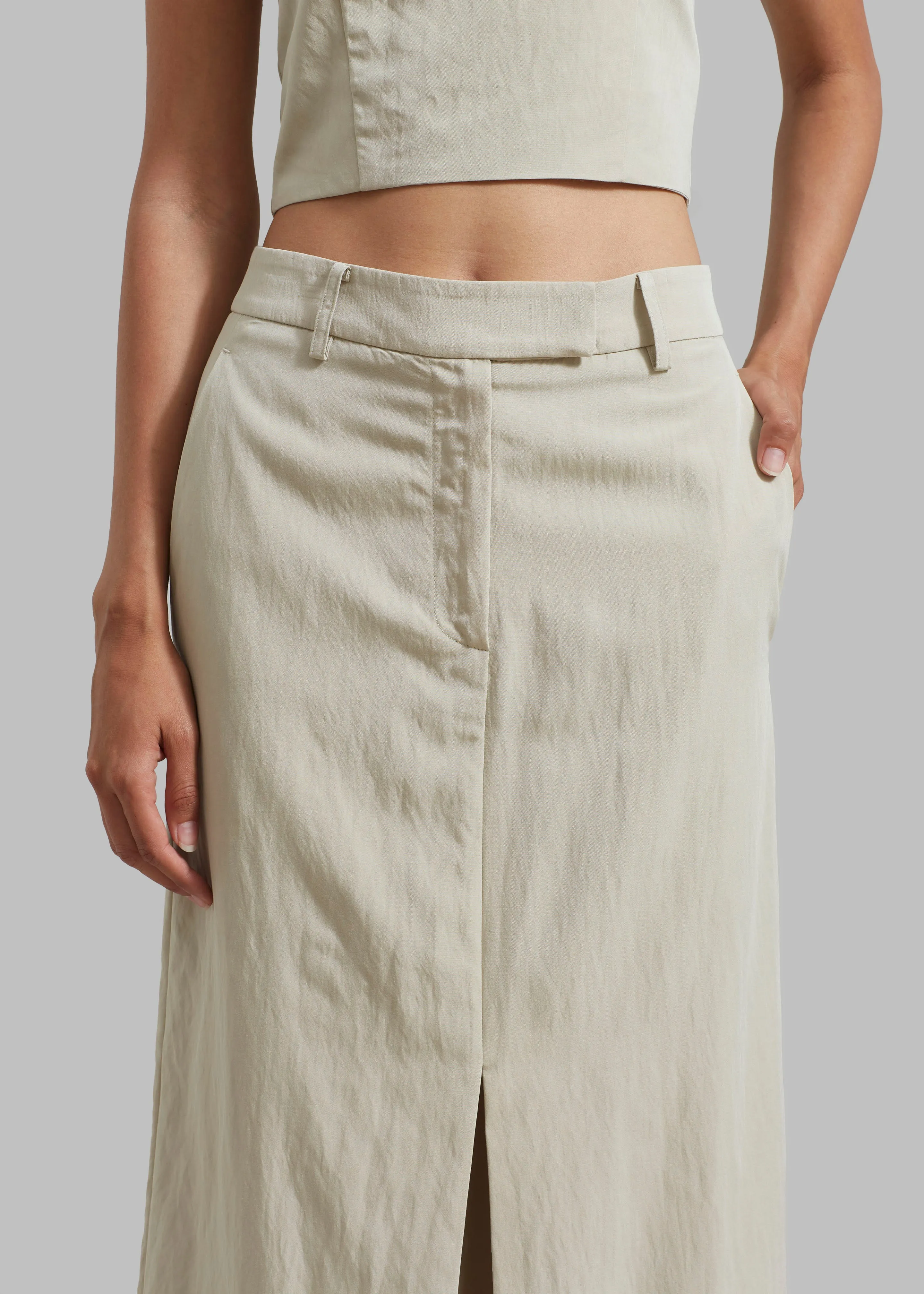 Anastasia Slit Midi Skirt - Sage sold by Frankie Shop product image thumbnail 3