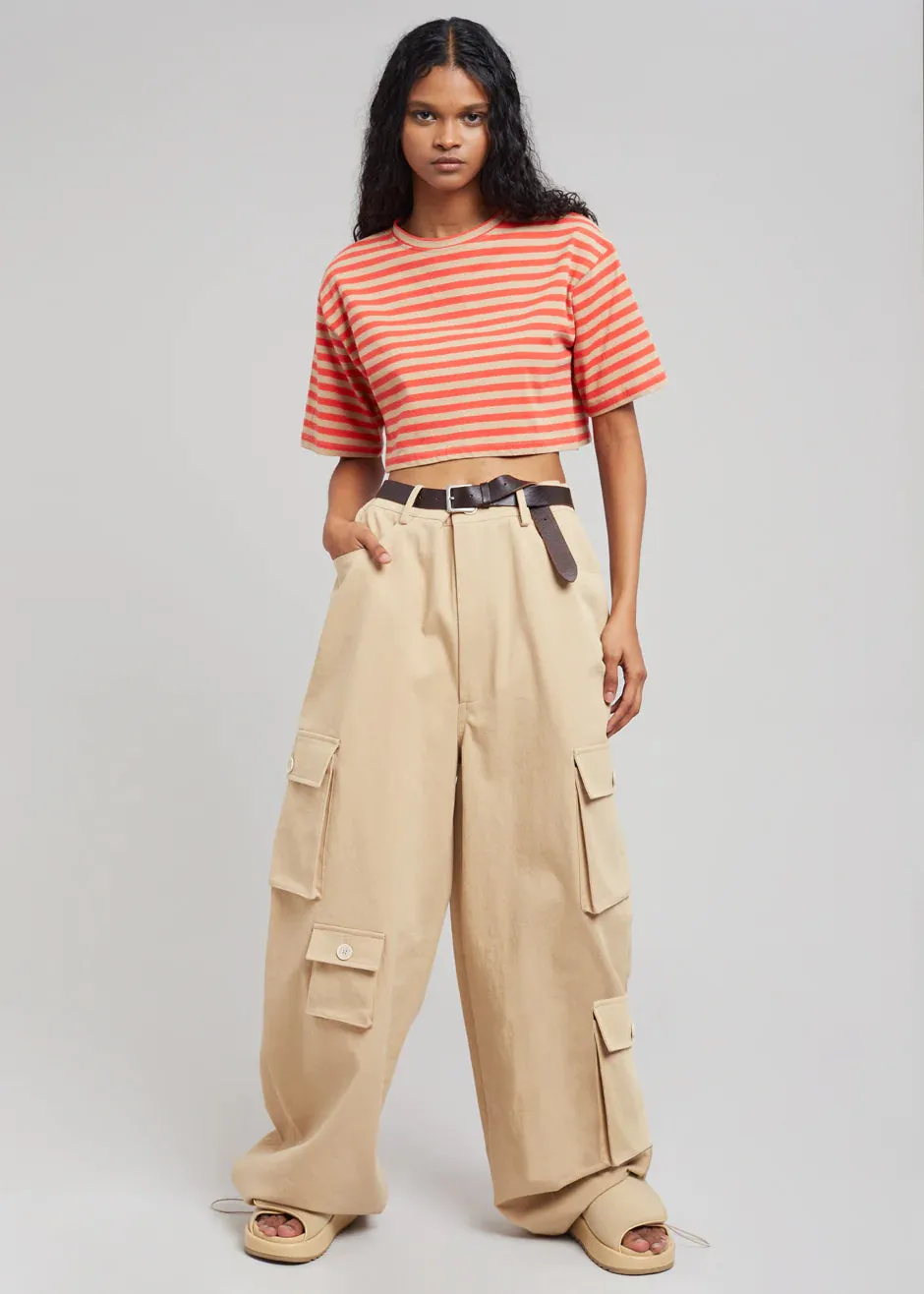 Hailey Oversized Cargo Pants - Tan sold by Frankie Shop product image thumbnail 4