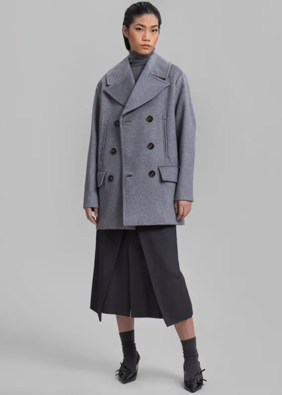 Sportmax Martora Coat - Grey sold by Frankie Shop