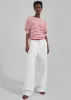 Nolan Pleated Denim Trousers - White sold by Frankie Shop