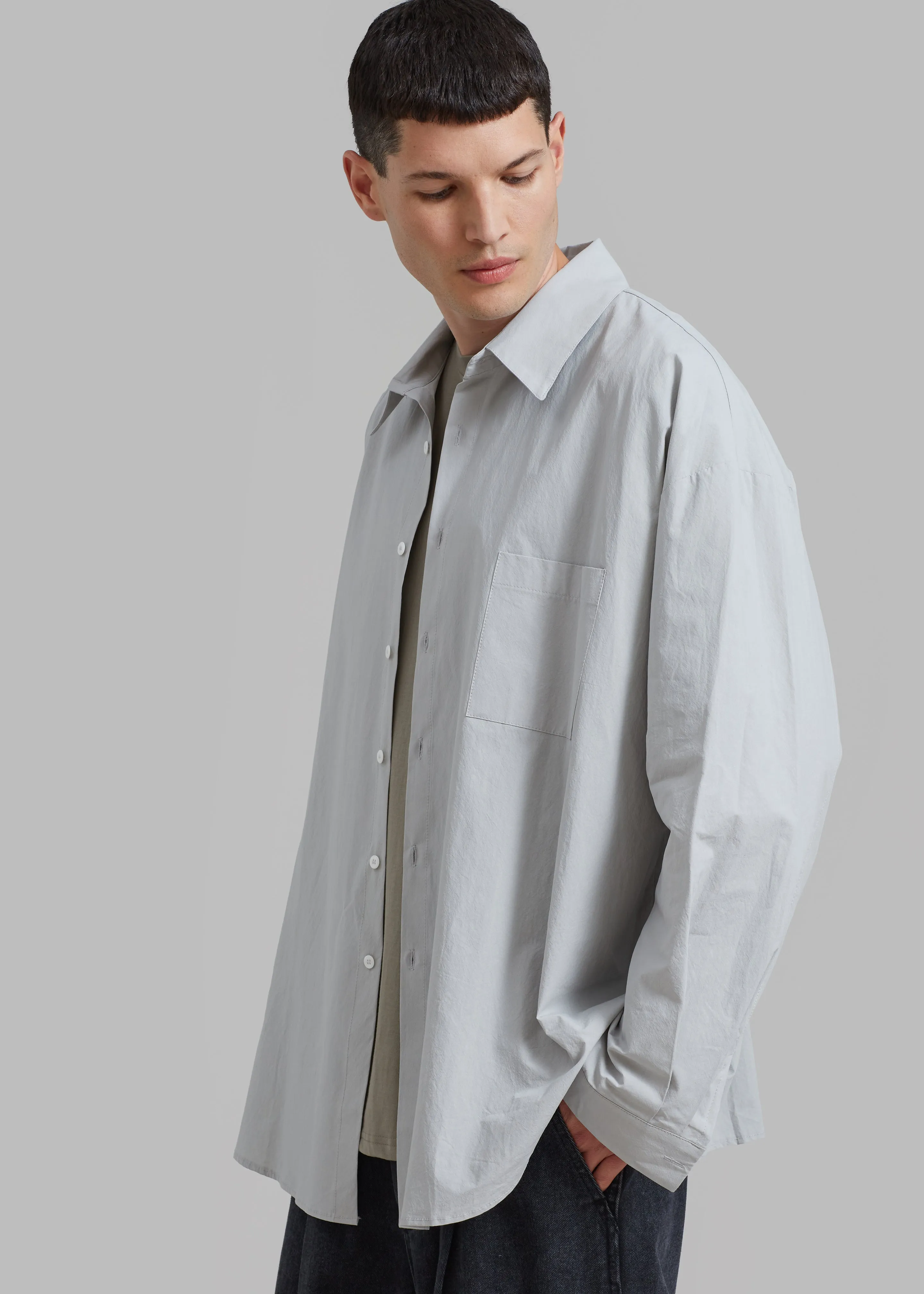 Darren Oversized Shirt - Grey sold by Frankie Shop product image thumbnail 4