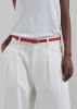 Nolan Pleated Denim Trousers - White sold by Frankie Shop