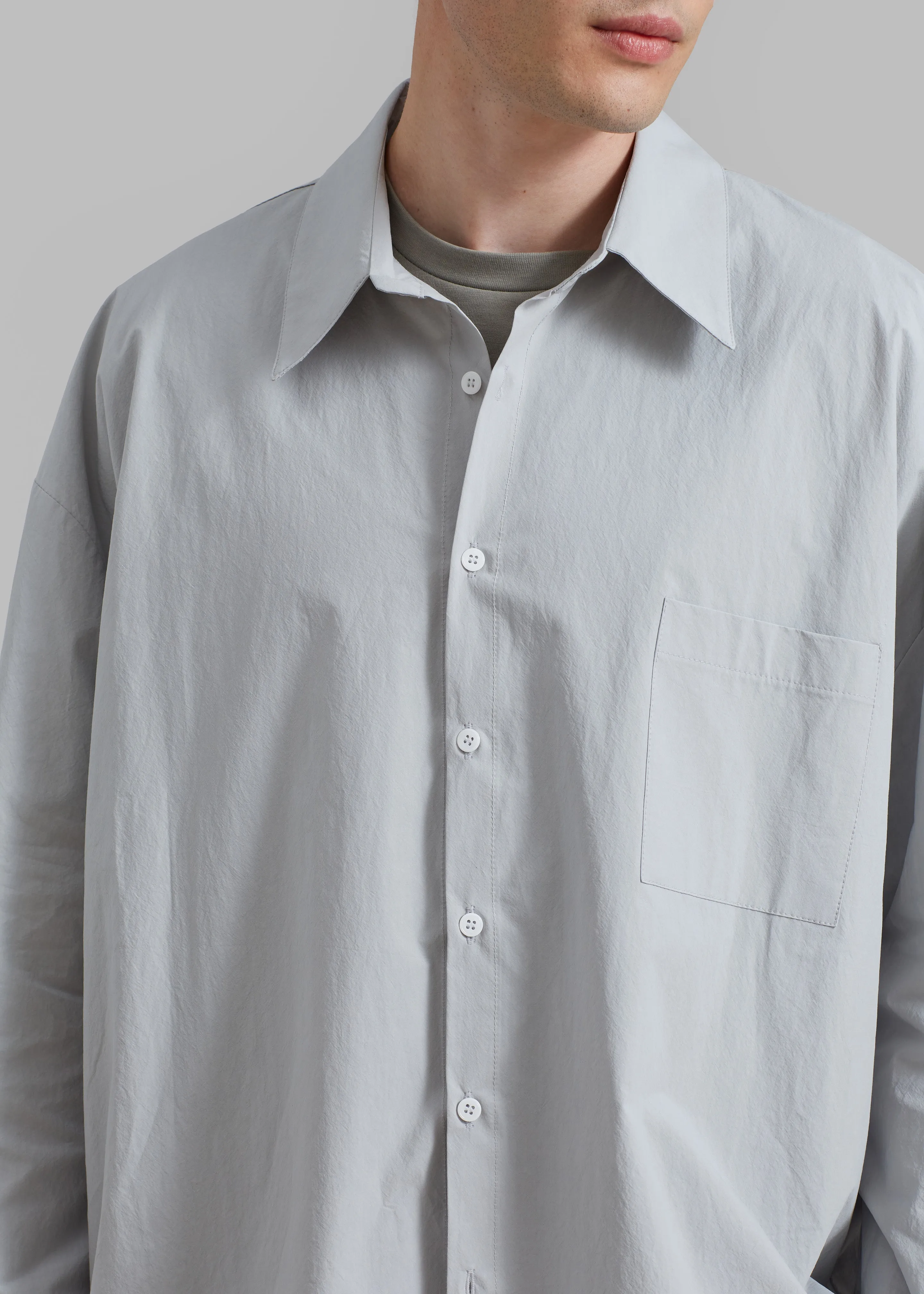 Darren Oversized Shirt - Grey sold by Frankie Shop product image thumbnail 3