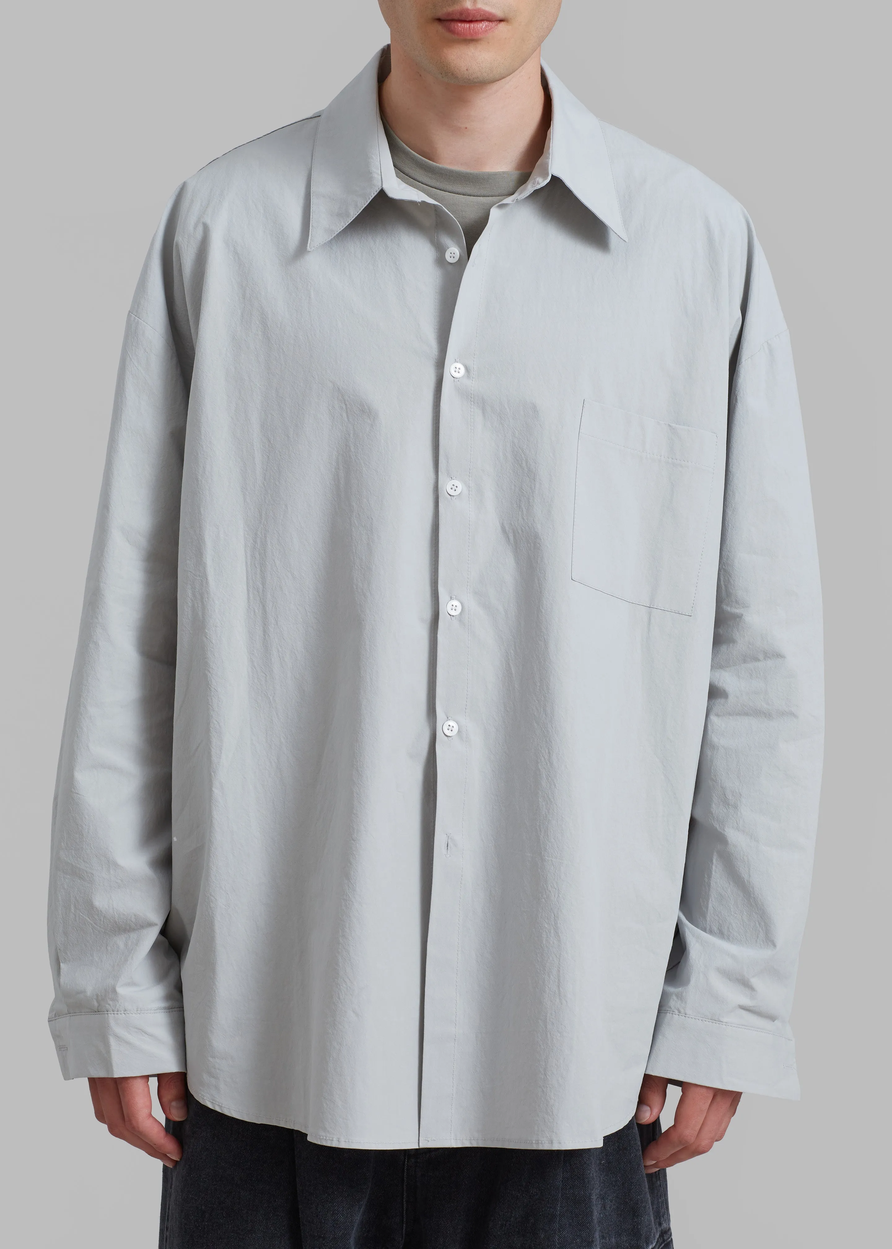 Darren Oversized Shirt - Grey sold by Frankie Shop product image thumbnail 5