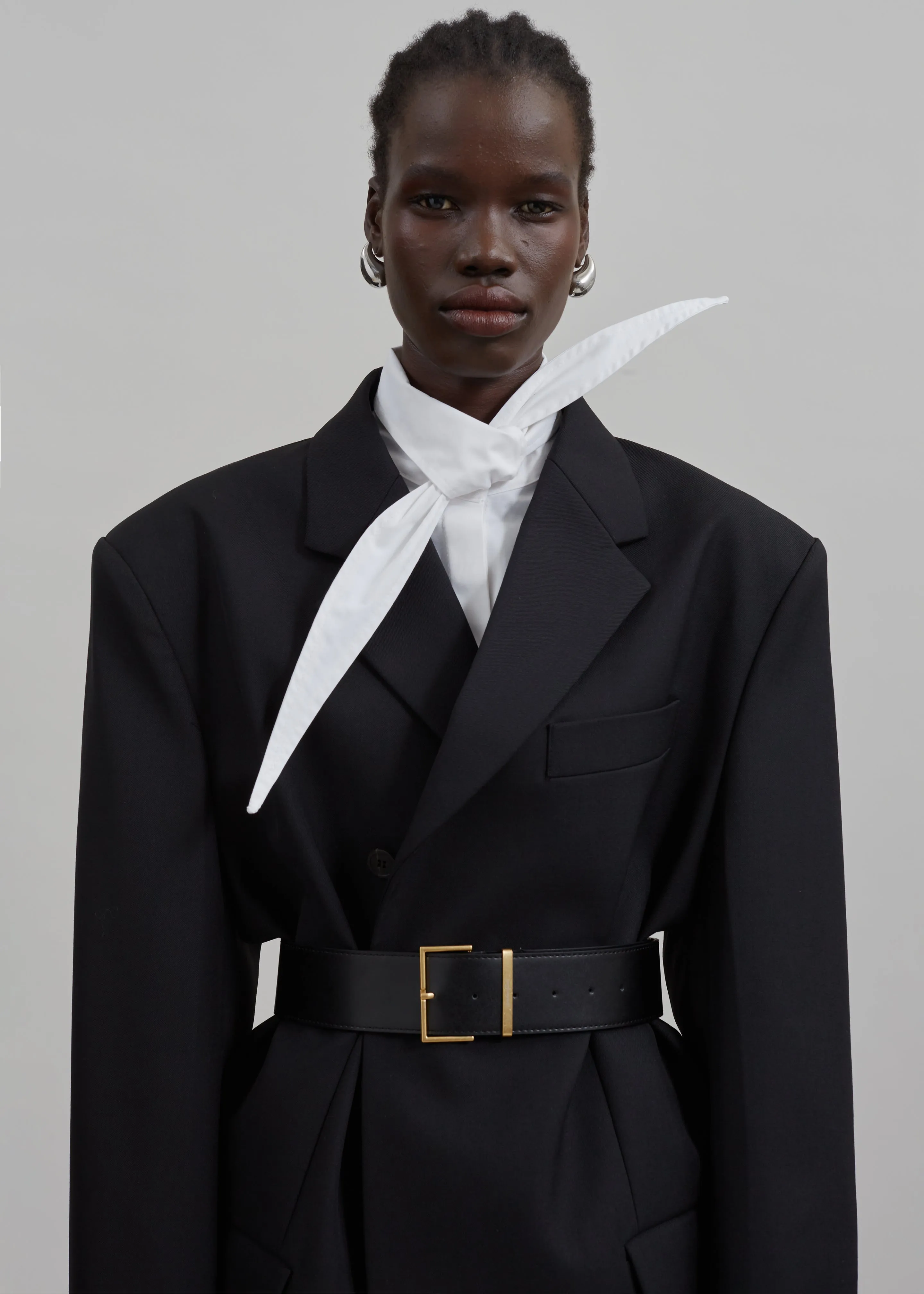 Klara Long Collar Shirt - White sold by Frankie Shop product image thumbnail 2