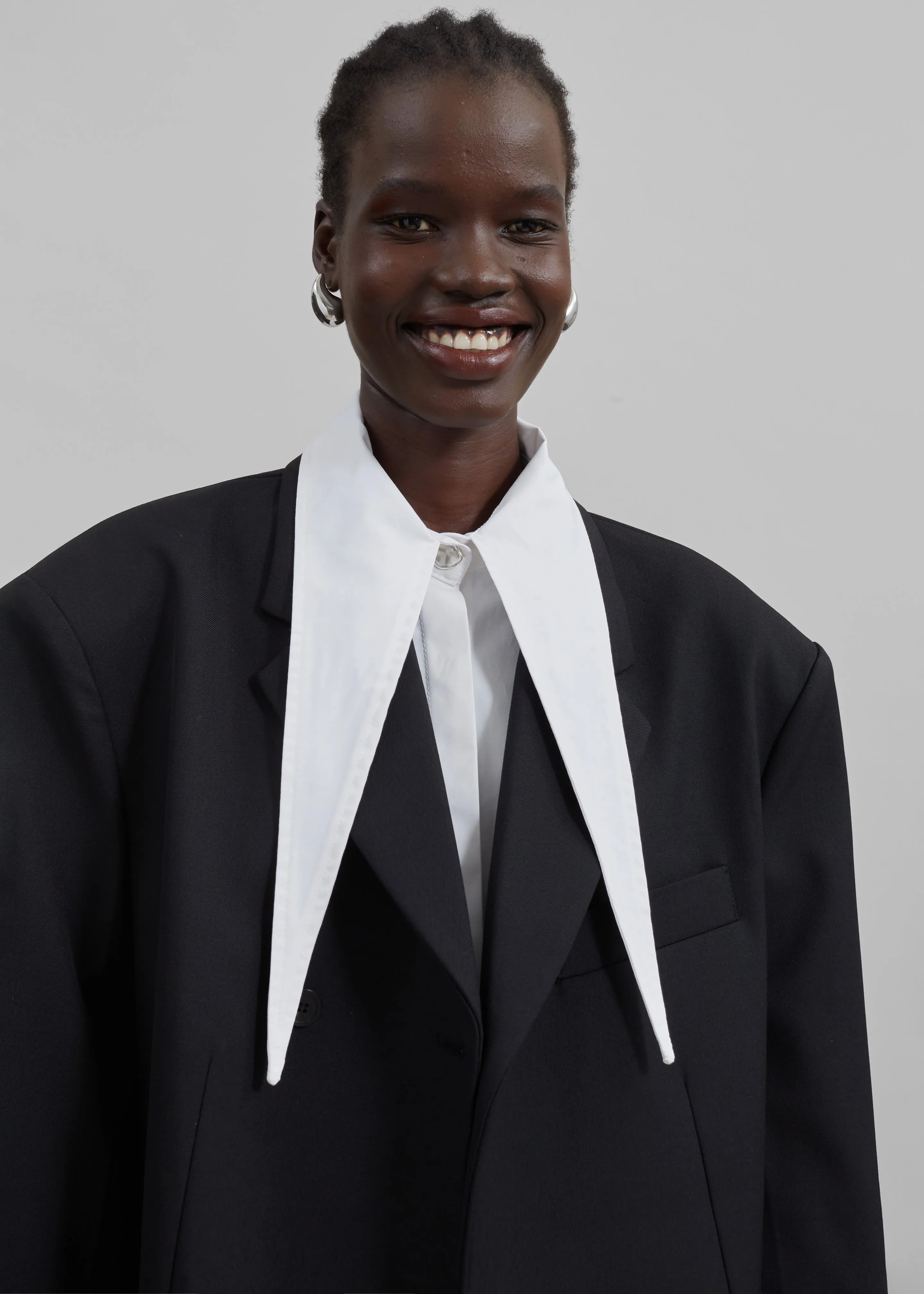 Klara Long Collar Shirt - White sold by Frankie Shop product image thumbnail 5