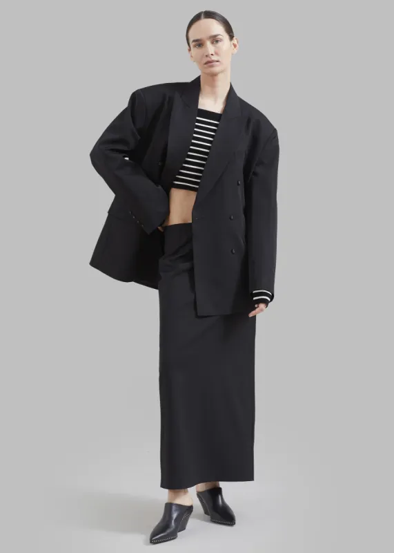 Demi Pencil Skirt - Black made by Frankie Shop