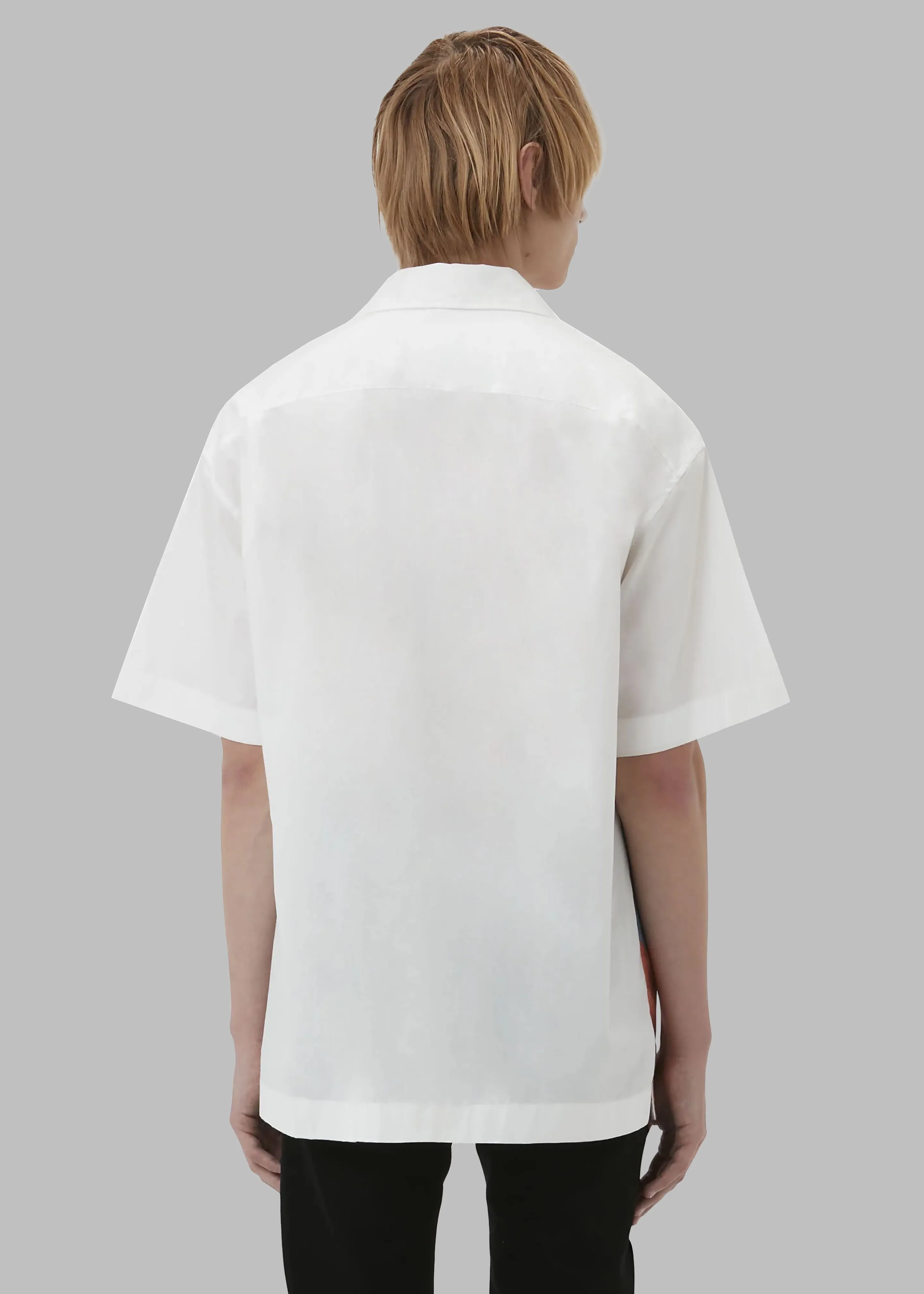 JW Anderson Profile Stud Printed Short Sleeve Shirt - White/Multi sold by Frankie Shop product image thumbnail 5