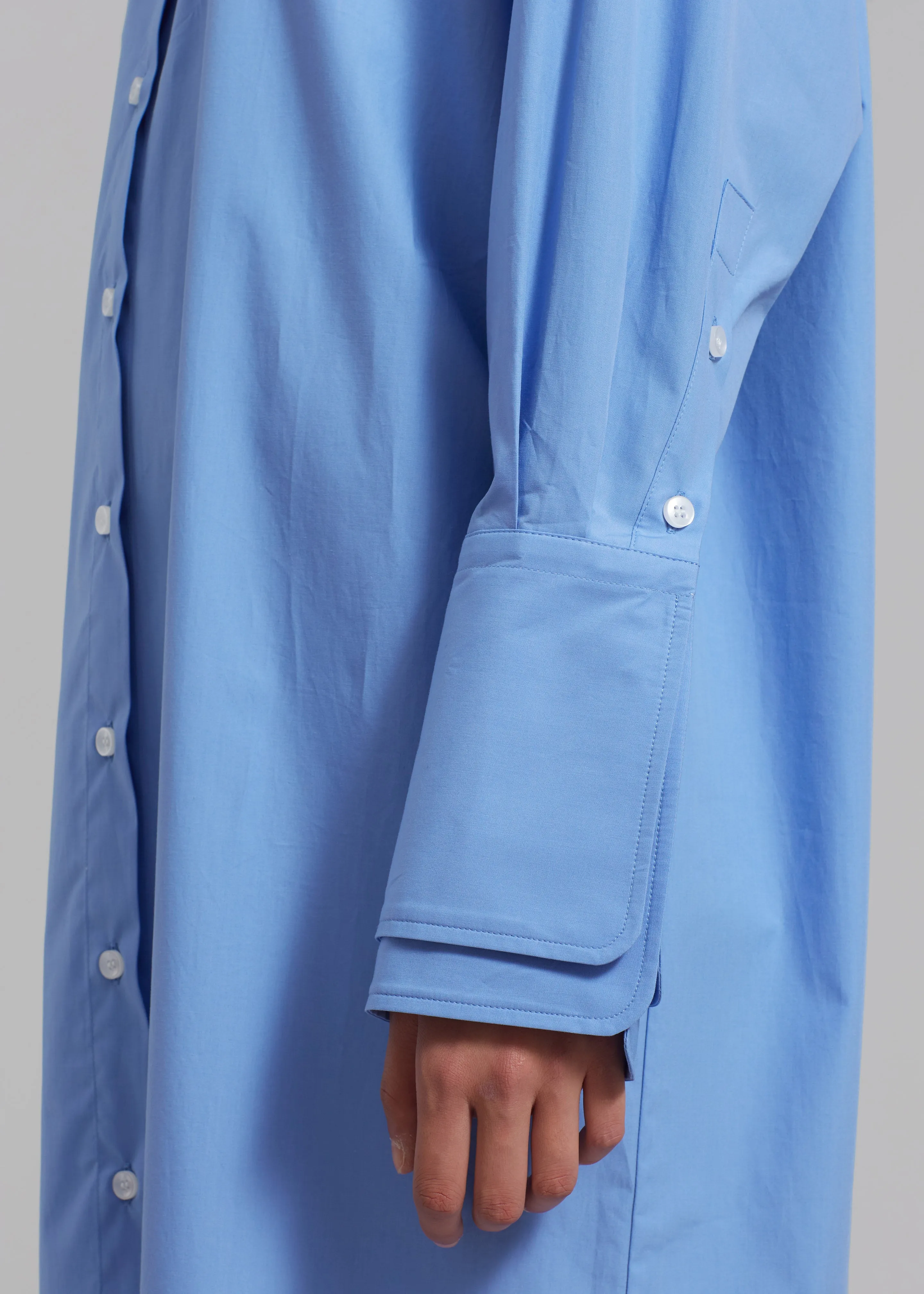 Róhe Poplin Shirt Dress - Serenity sold by Frankie Shop product image thumbnail 3