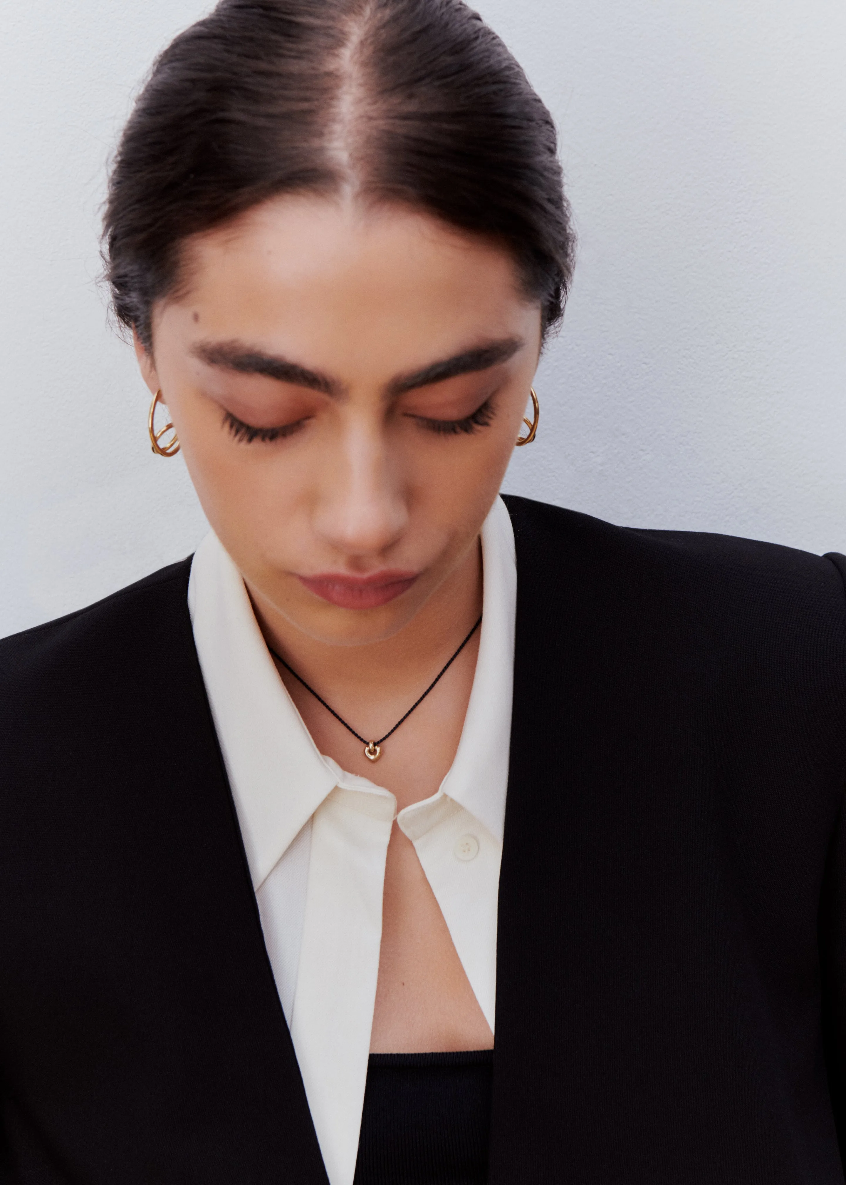 Otiumberg Petite Heart Cord Necklace - Gold Vermeil sold by Frankie Shop