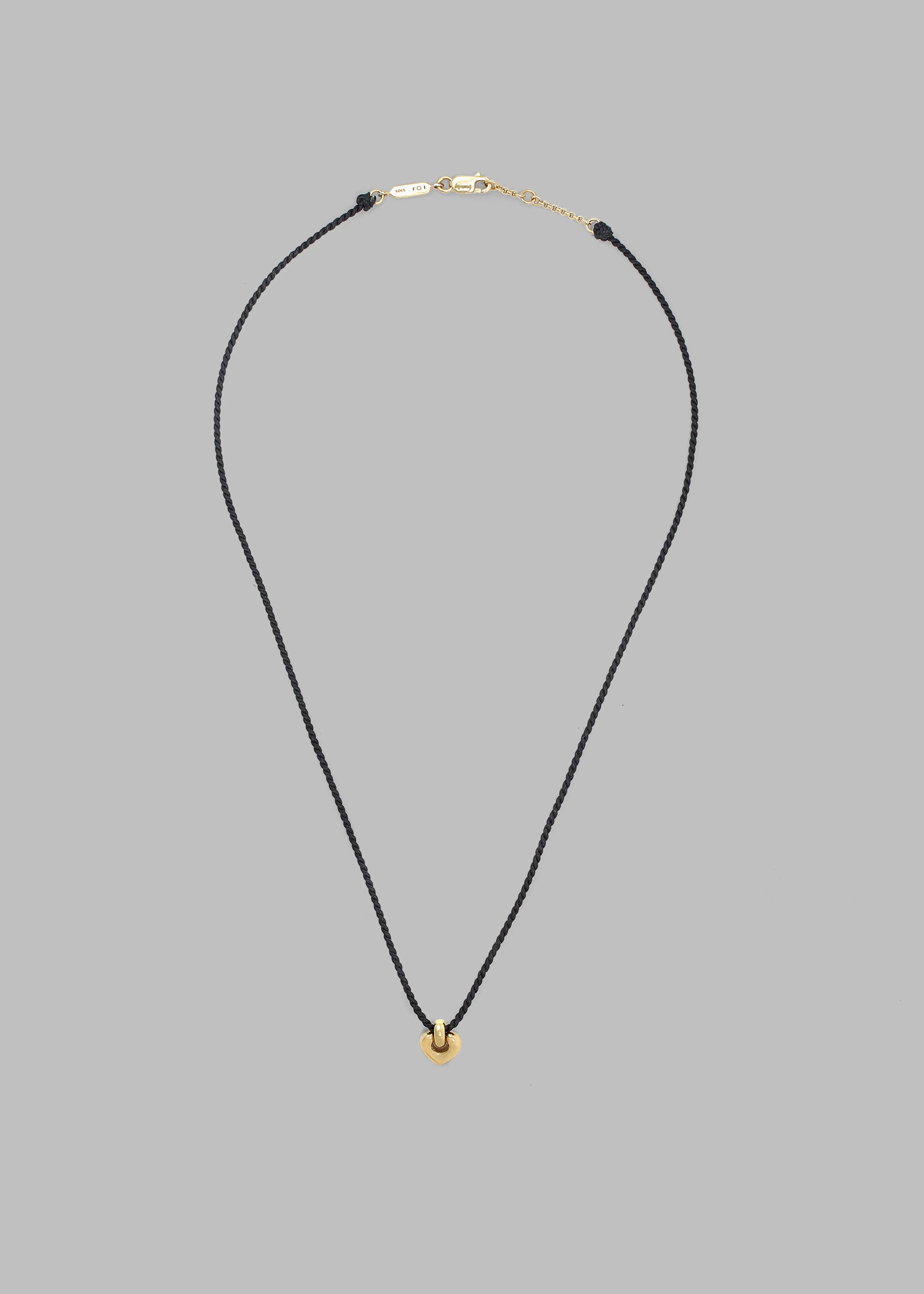 Otiumberg Petite Heart Cord Necklace - Gold Vermeil sold by Frankie Shop product image thumbnail 2