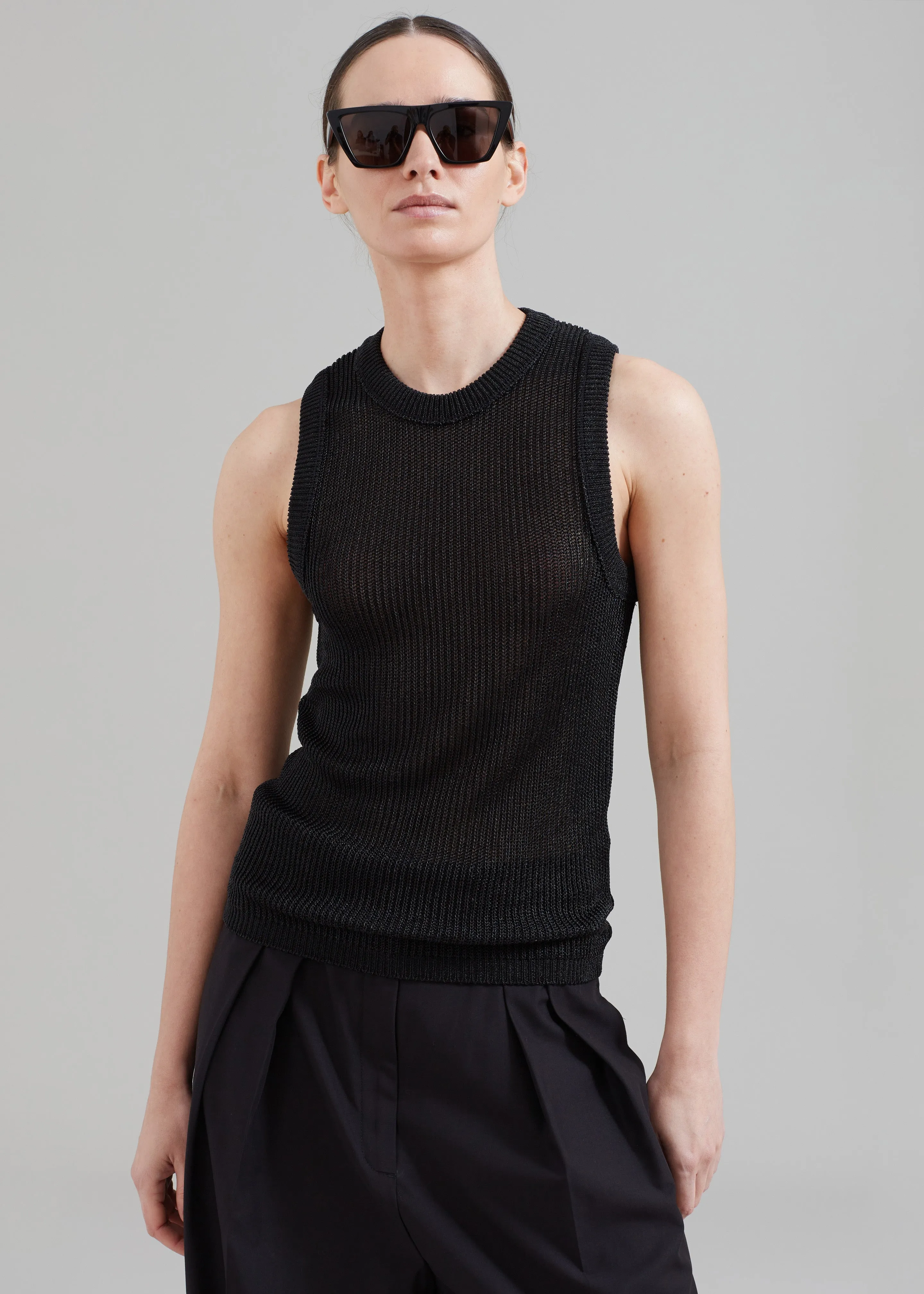 Low Classic Resort Sleeveless Top - Black sold by Frankie Shop product image thumbnail 4