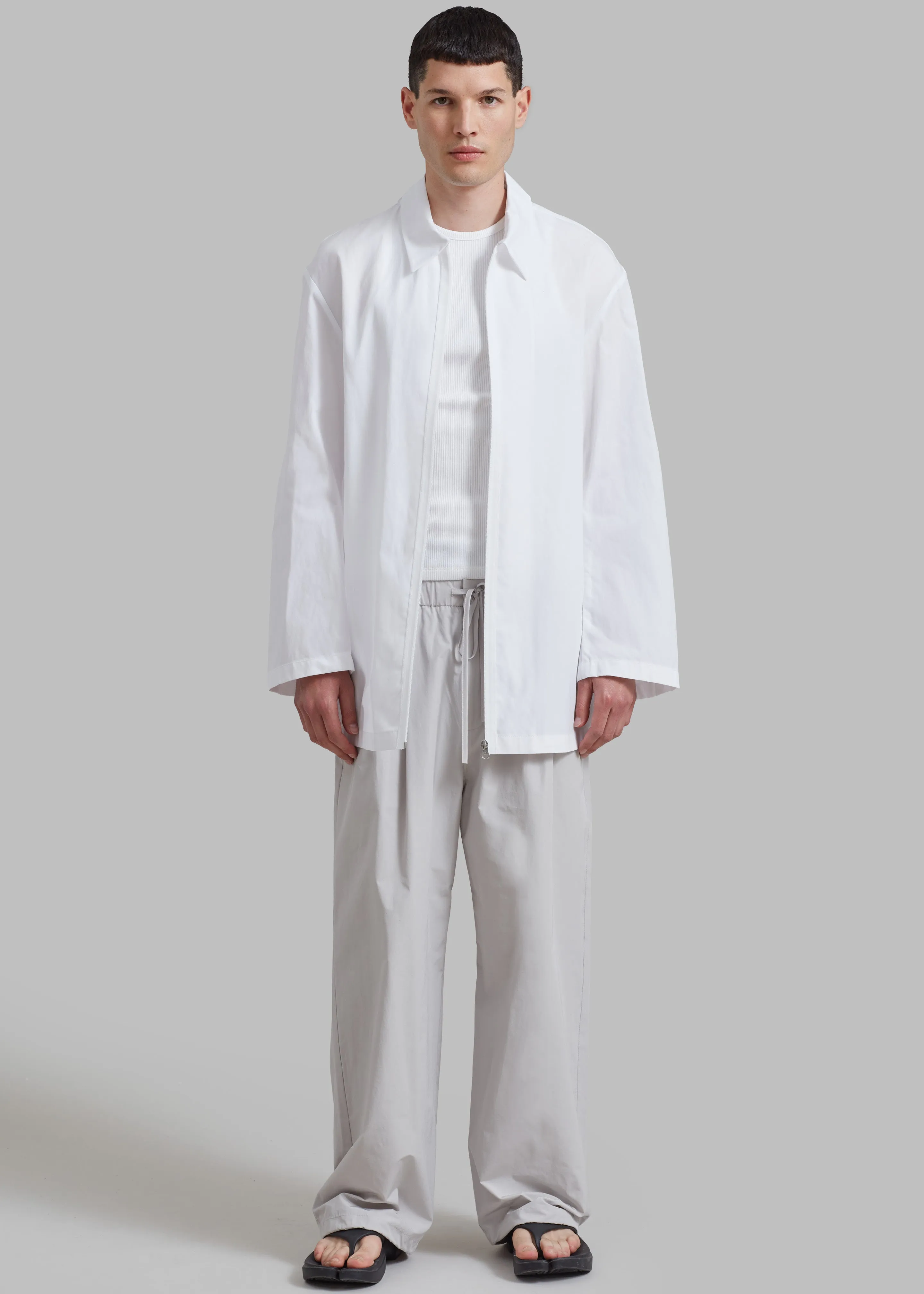 Amomento Paper Wax Half Coat - White sold by Frankie Shop product image thumbnail 5