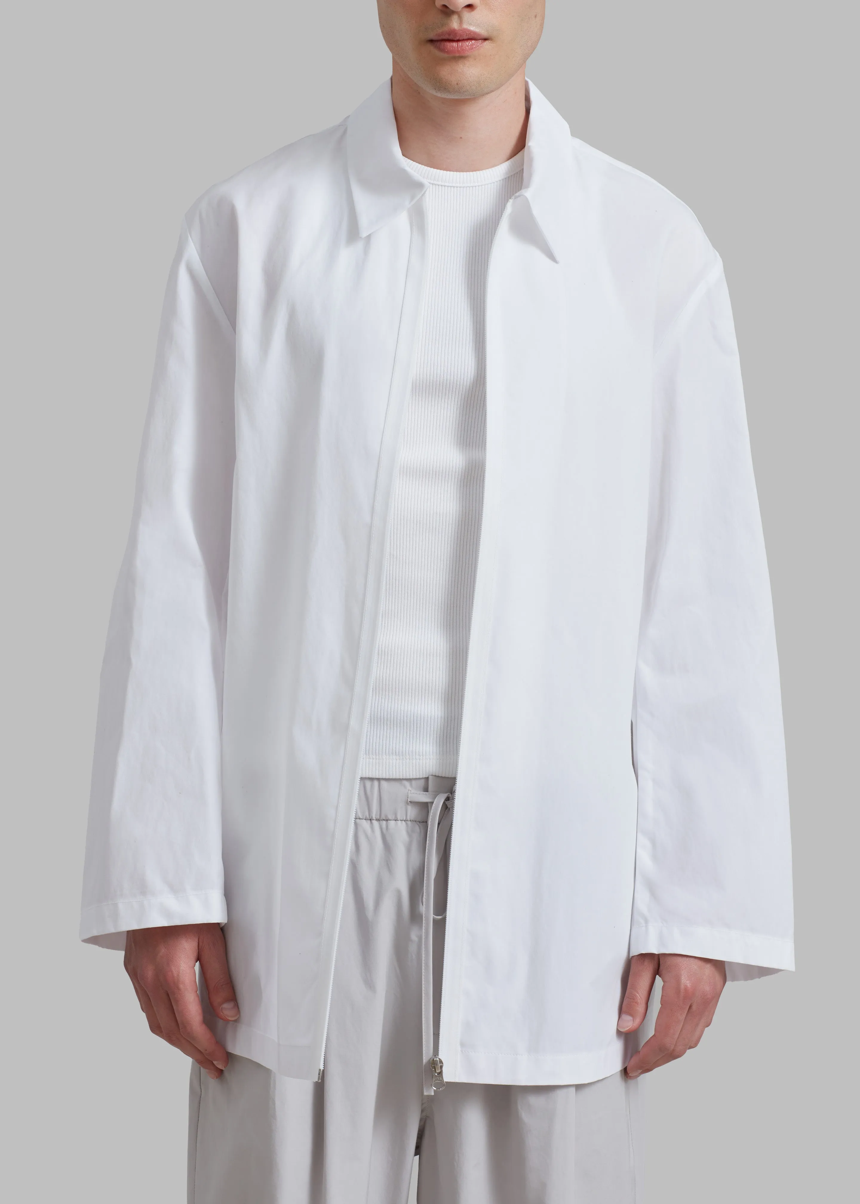 Amomento Paper Wax Half Coat - White sold by Frankie Shop product image thumbnail 3