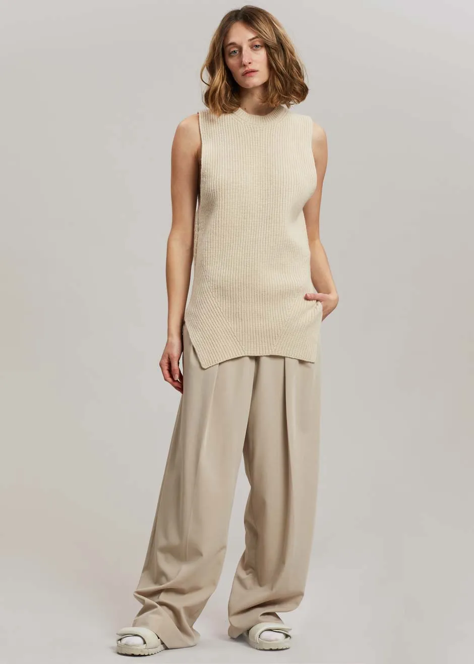 Nanushka Leela Knit Vest - Beige sold by Frankie Shop