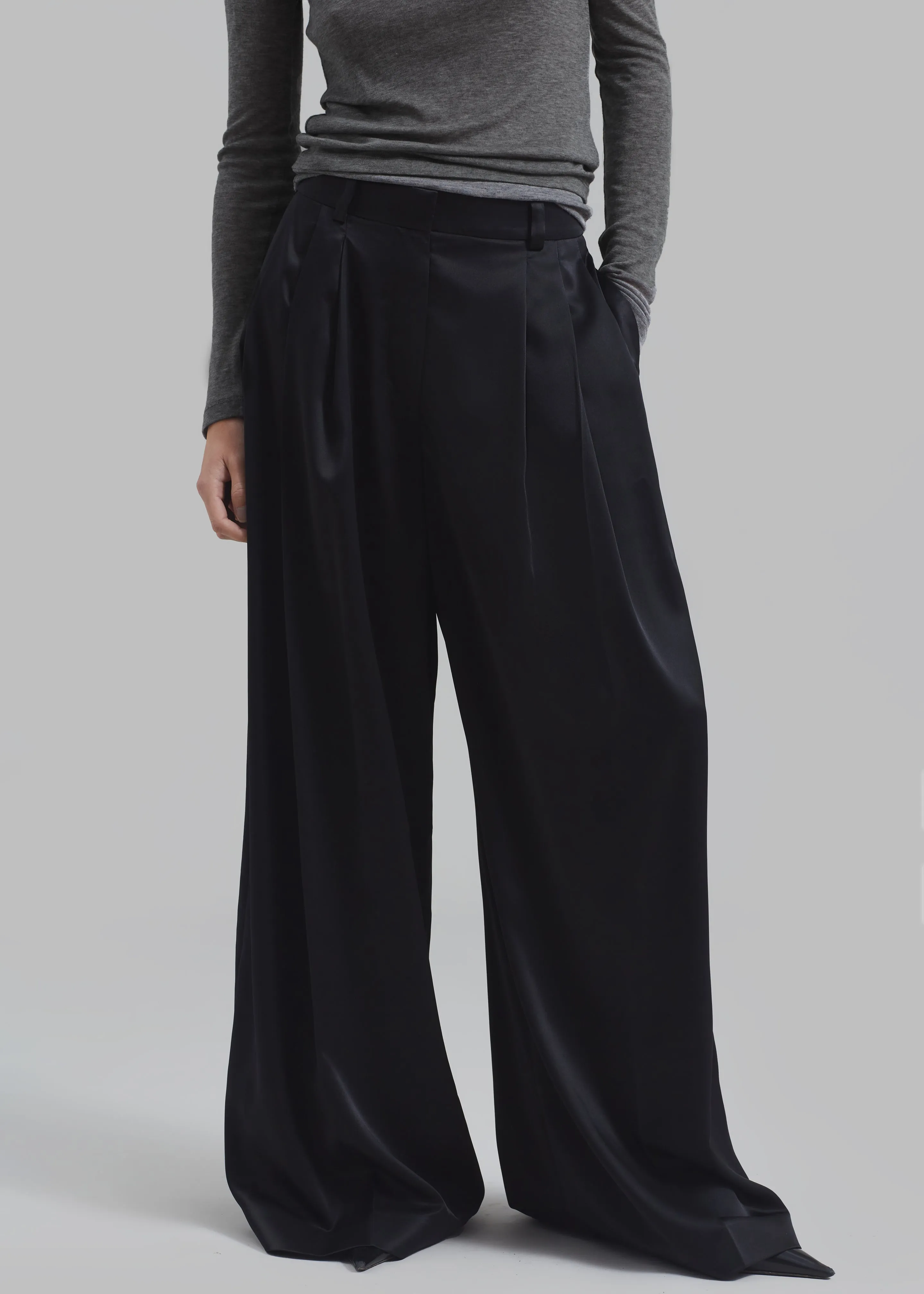 JW Anderson Wide Leg Trousers - Black sold by Frankie Shop product image thumbnail 5