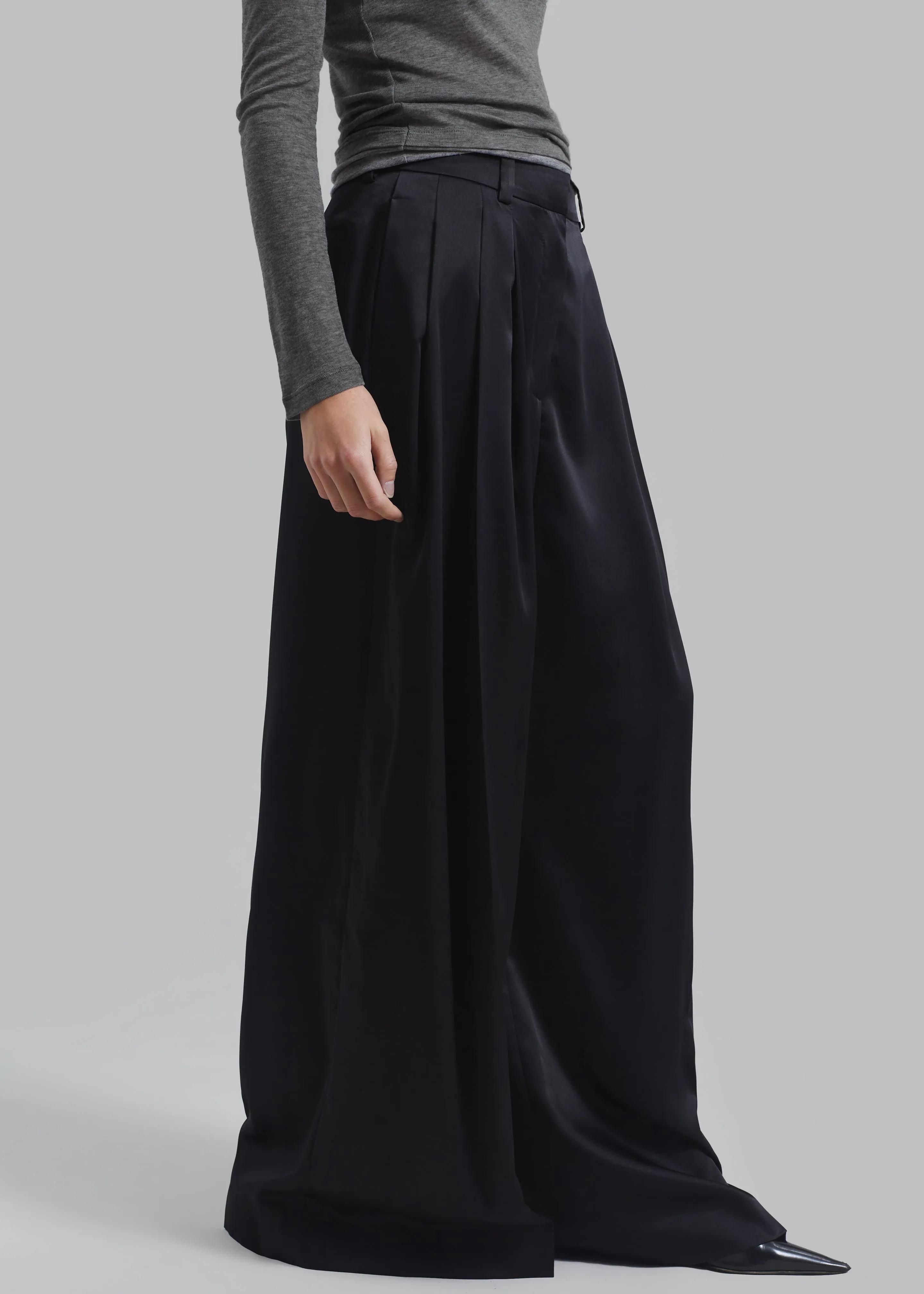 JW Anderson Wide Leg Trousers - Black sold by Frankie Shop product image thumbnail 3