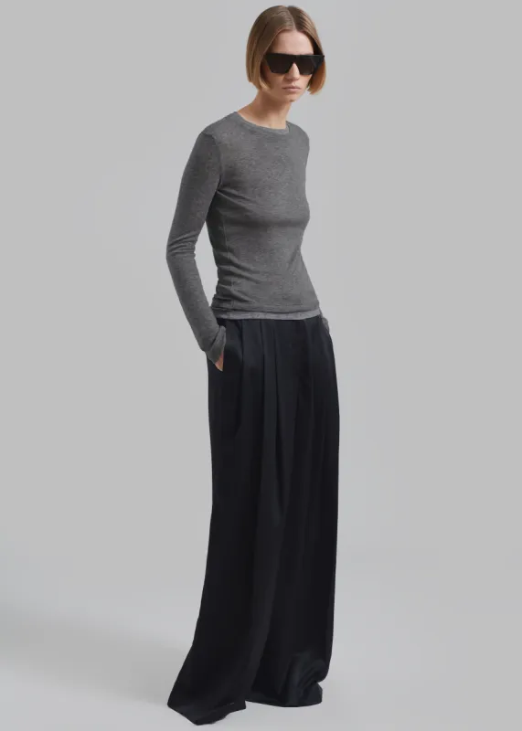 JW Anderson Wide Leg Trousers - Black sold by Frankie Shop