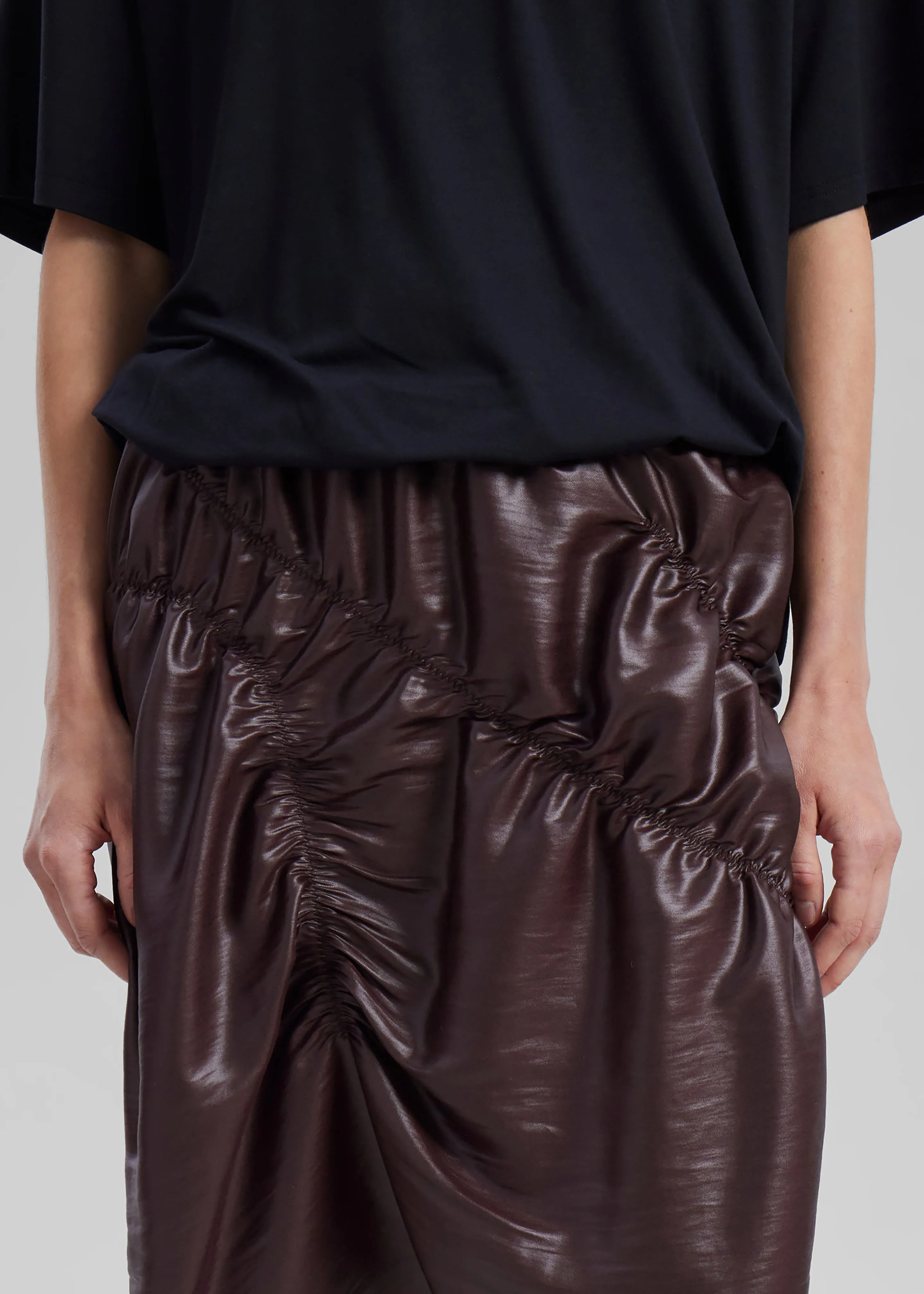 Sportmax Ridente Skirt - Dark Brown sold by Frankie Shop product image thumbnail 5
