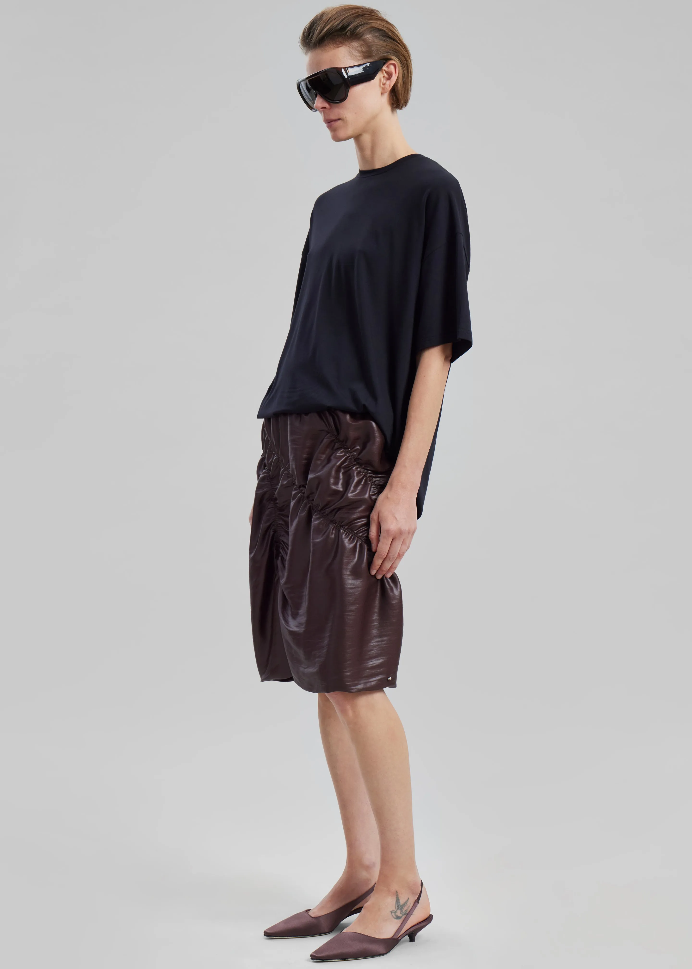 Sportmax Ridente Skirt - Dark Brown sold by Frankie Shop product image thumbnail 4