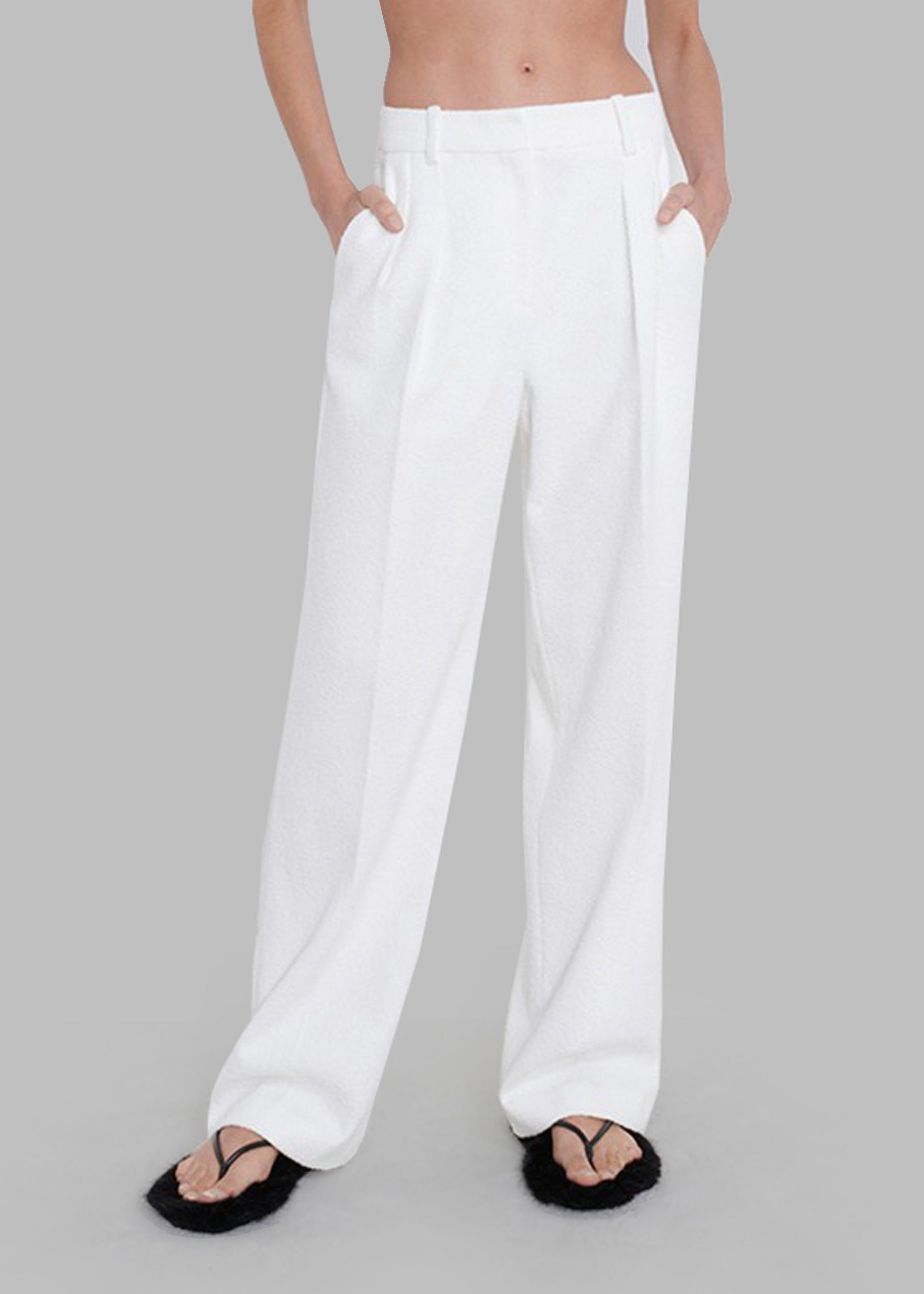 Loulou Studio Tabira Bouclé Pants - Ivory sold by Frankie Shop product image thumbnail 2