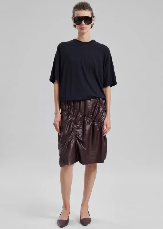 Sportmax Ridente Skirt - Dark Brown sold by Frankie Shop