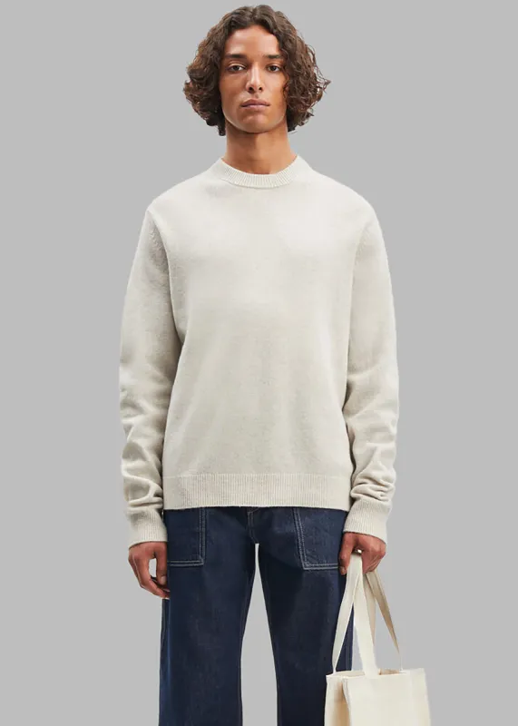 Samsøe Samsøe Isak Knit Sweater - Silver Lining made by Frankie Shop