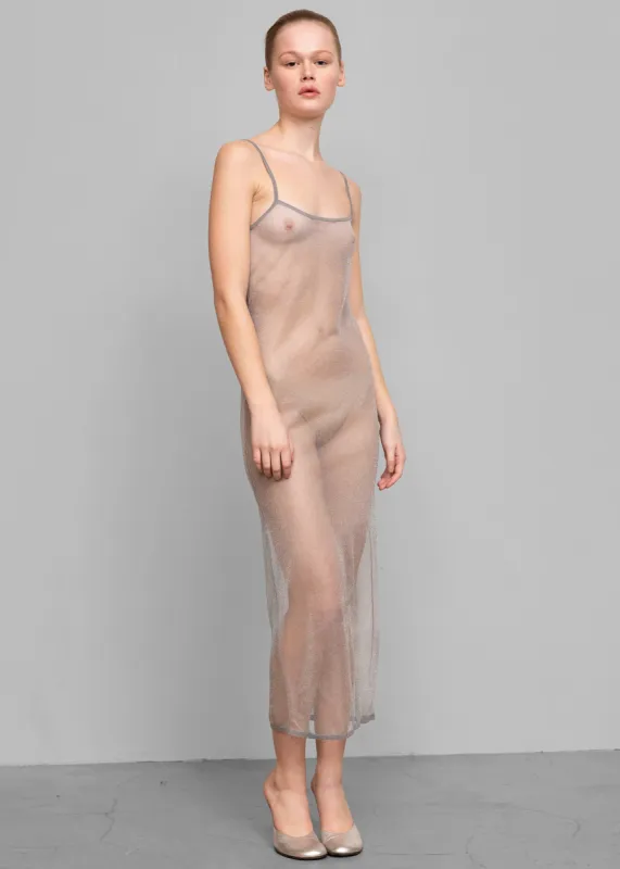 The Garment Neptune Long Slip Dress - Silver sold by Frankie Shop