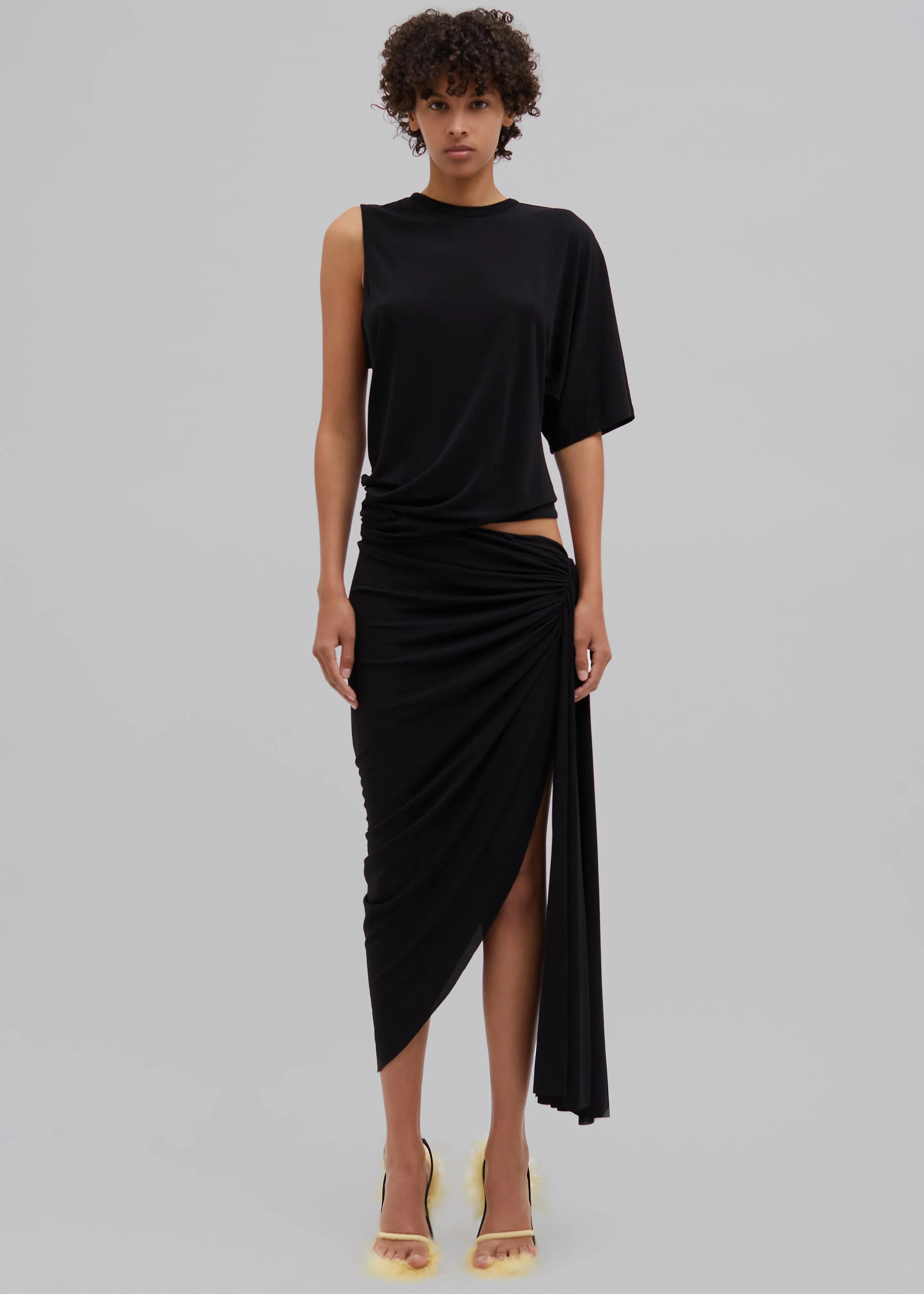 Christopher Esber Monstera Cut Wrap Dress - Black sold by Frankie Shop