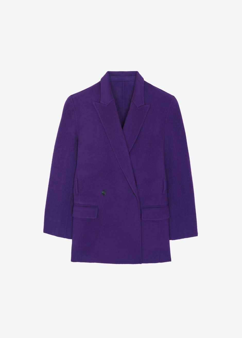 Mila Belted Jacket - Berry sold by Frankie Shop product image thumbnail 8