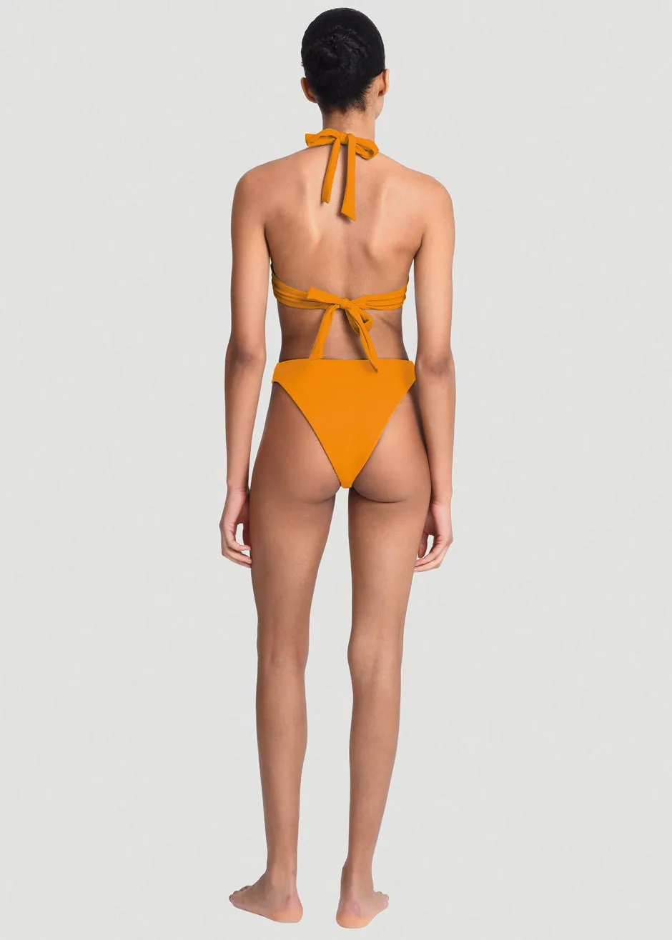 Aexae Triangle High Cut Swimsuit Bottoms - Orange sold by Frankie Shop product image thumbnail 3